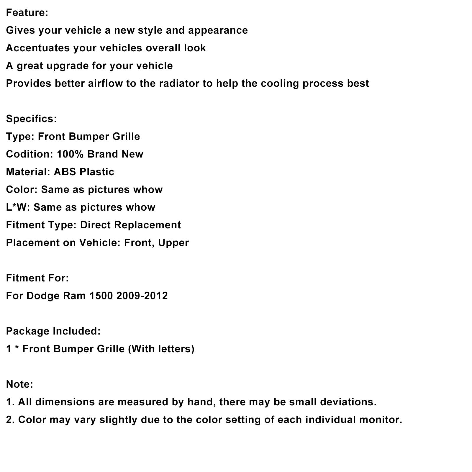 Kromirana maska z LED lučmi za sprednji odbijač Dodge Ram 1500 (2009-2012)