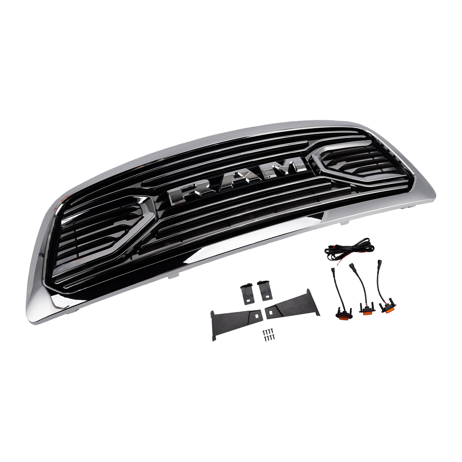 Parrilla cromada con luces LED para parachoques delantero de Dodge Ram 1500 (2009-2012)