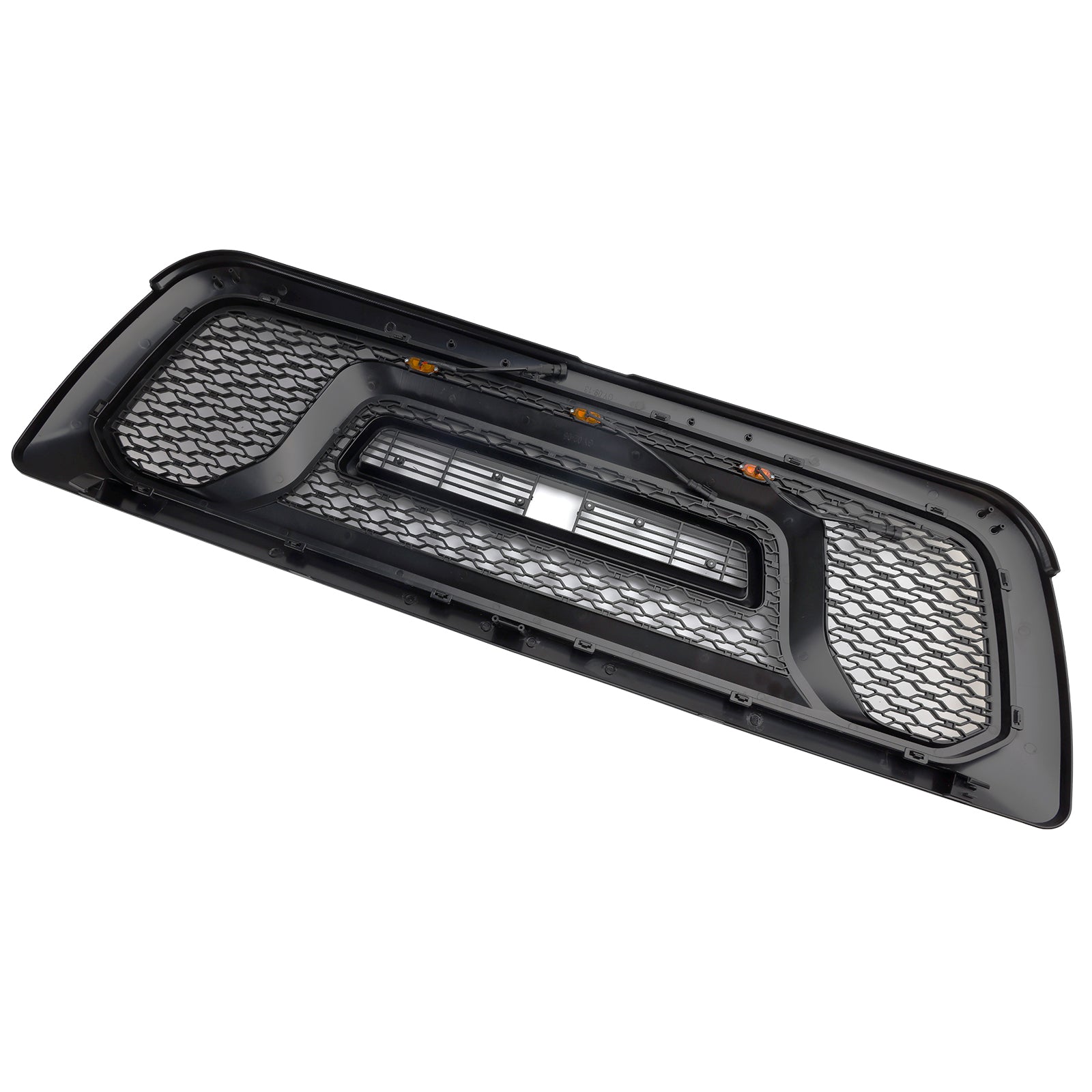 Czarna przednia osłona zderzaka z lampkami LED do Dodge Ram 1500 (2009-2012)