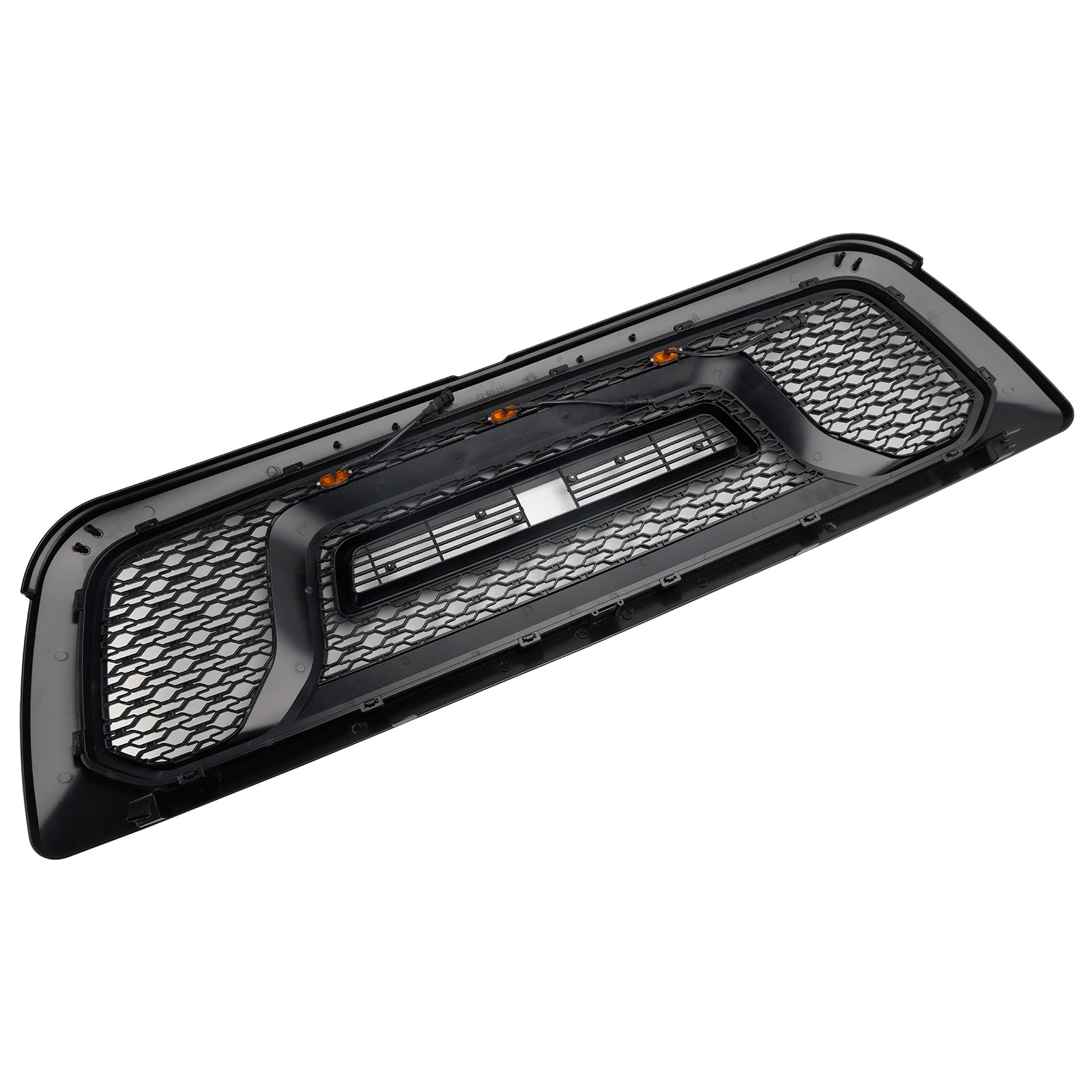 Czarna przednia osłona zderzaka z lampkami LED do Dodge Ram 1500 (2009-2012)