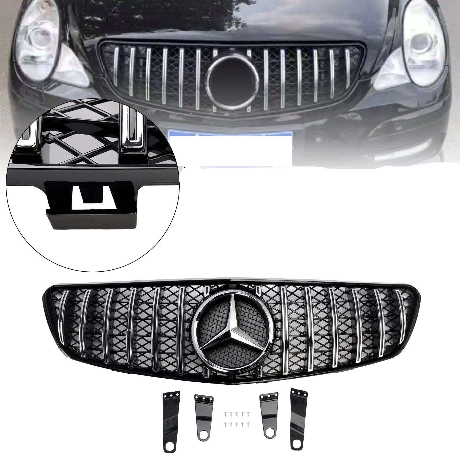 Mercedes-Benz R-Klasse voorbumpergrille W251 R350 R500 2005-2009