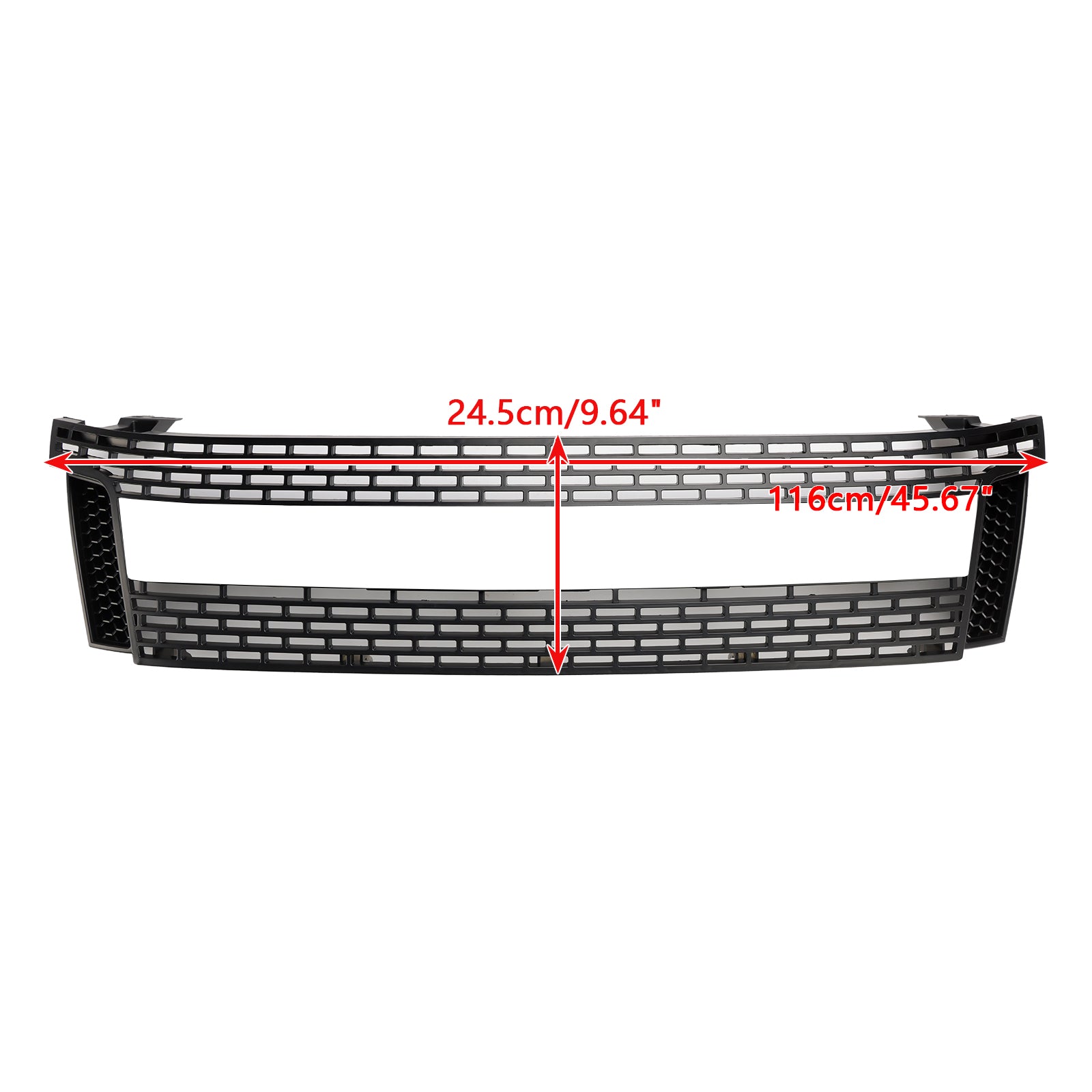2012-2015 Ford Ranger T6 PX1 Raptor sprednja rešetka, zgornji odbijač, mat črna zamenjava rešetke z LED lučmi