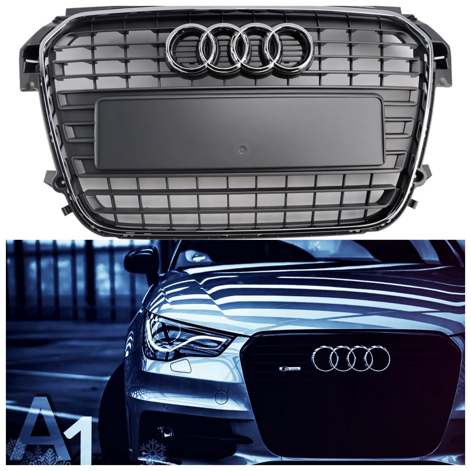 Sprednja paleta Audi A1/A1 S-Line 2010-2015 v satju/baru