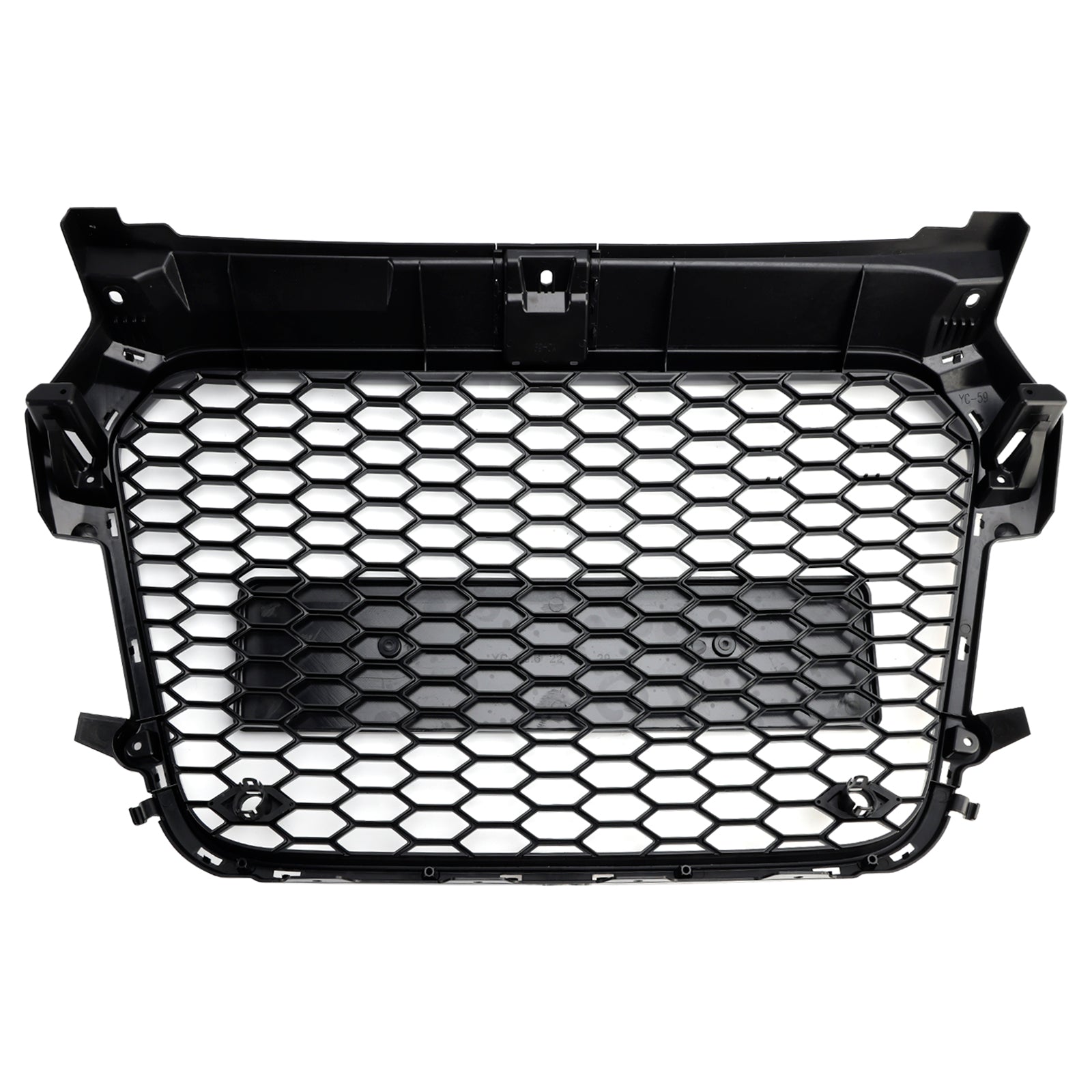 Rejilla de parachoques delantero de panal negro brillante para Audi A1 S1 Pre-uplift 2010-2015