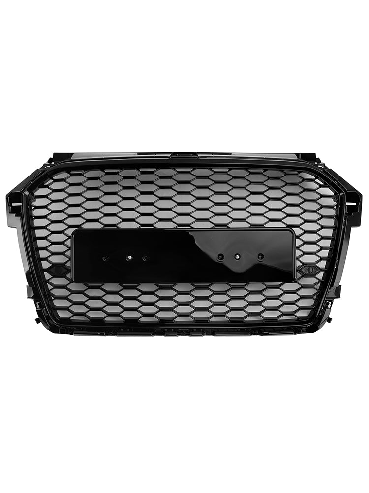 2016-2019 Audi A1 S1 8X Facelift Styl RS Generic Czarna przednia kratka o strukturze plastra miodu