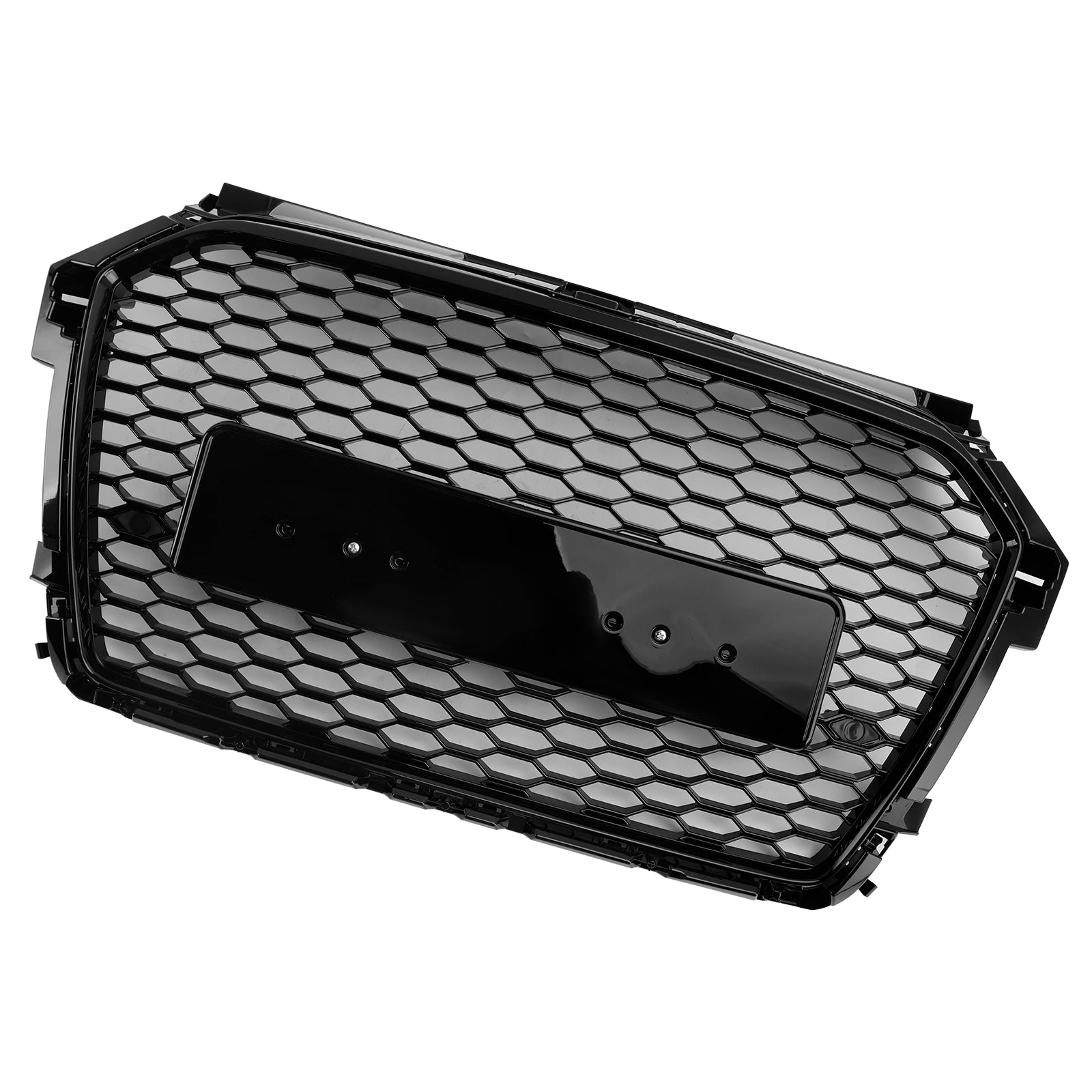 2016-2019 Audi A1 S1 8X Facelift Styl RS Generic Czarna przednia kratka o strukturze plastra miodu