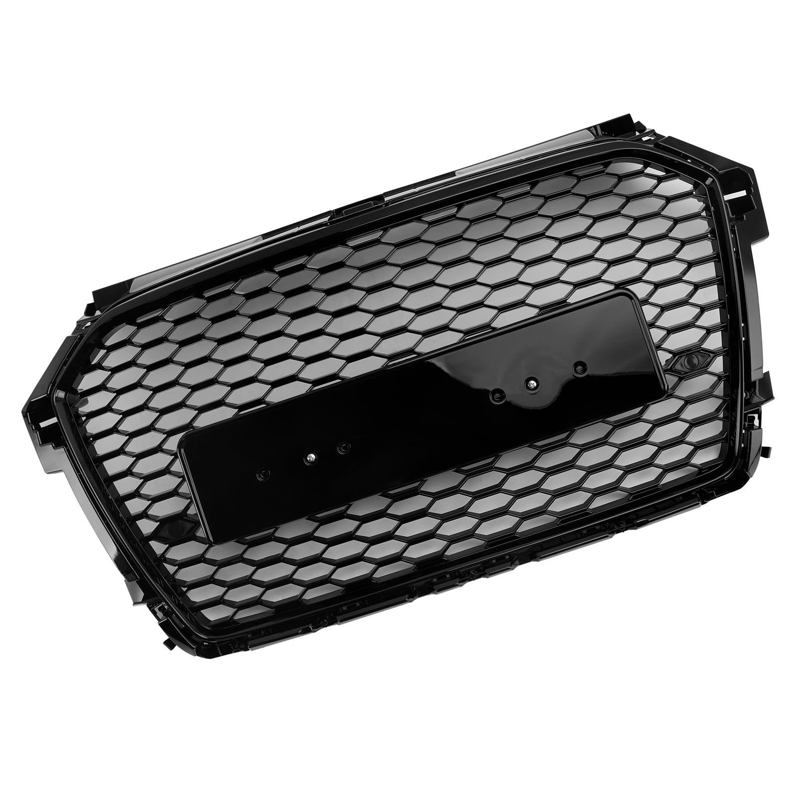 2016-2019 Audi A1 S1 8X Facelift Styl RS Generic Czarna przednia kratka o strukturze plastra miodu