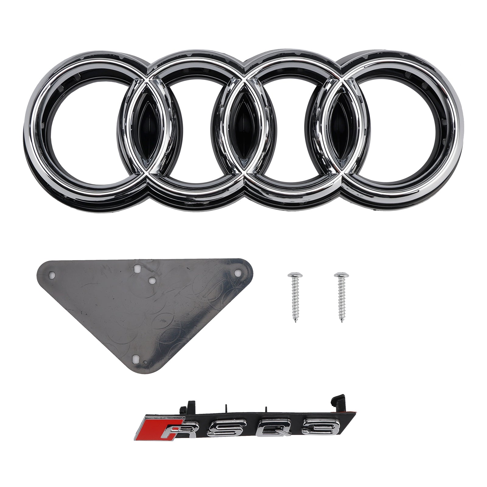 Calandre avant en nid d'abeille style Audi Q3 S-Line RSQ3 2011-2015, noir brillant