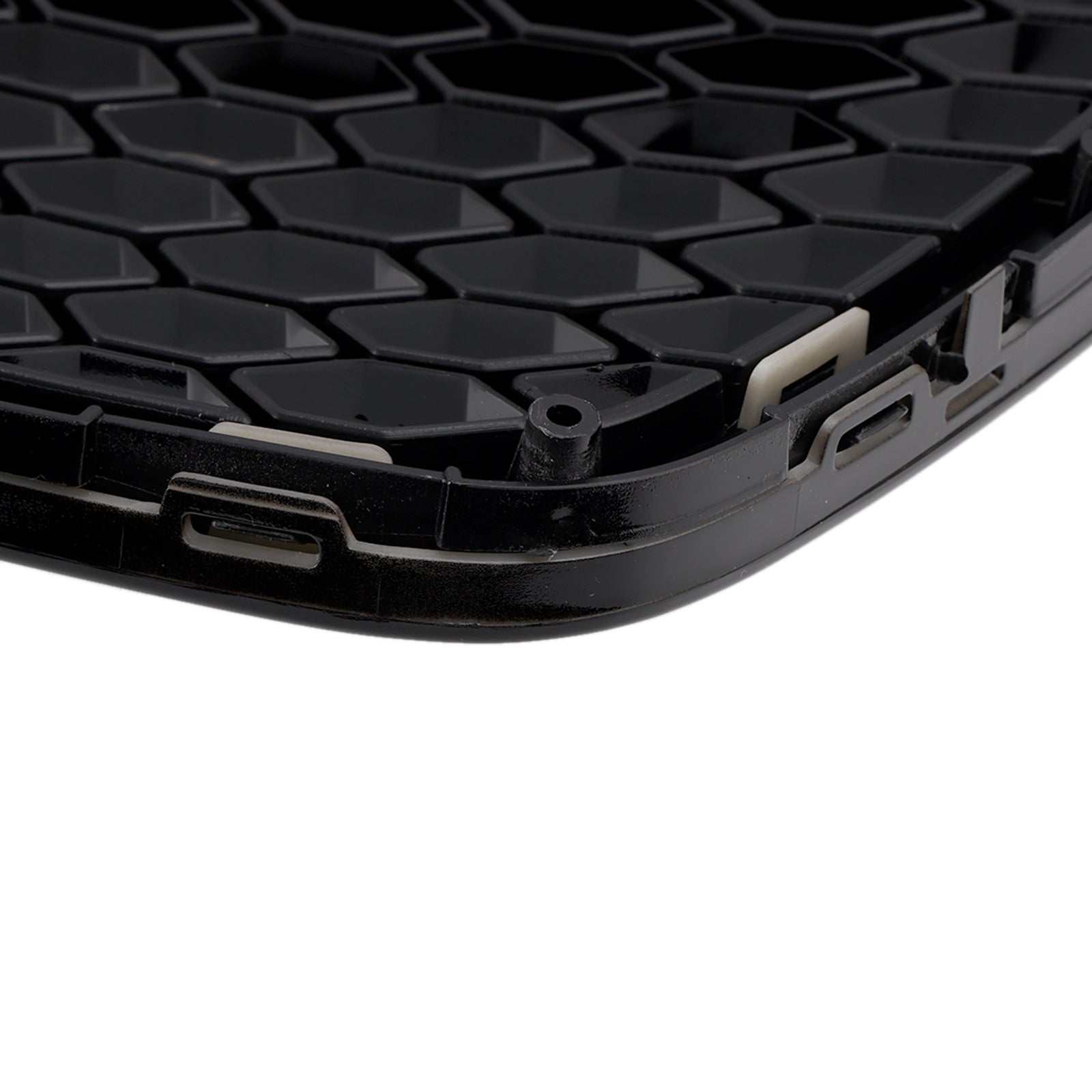 Griglia anteriore a nido d'ape nera per paraurti per Audi A6 C6 pre-restyling (2004-2008)