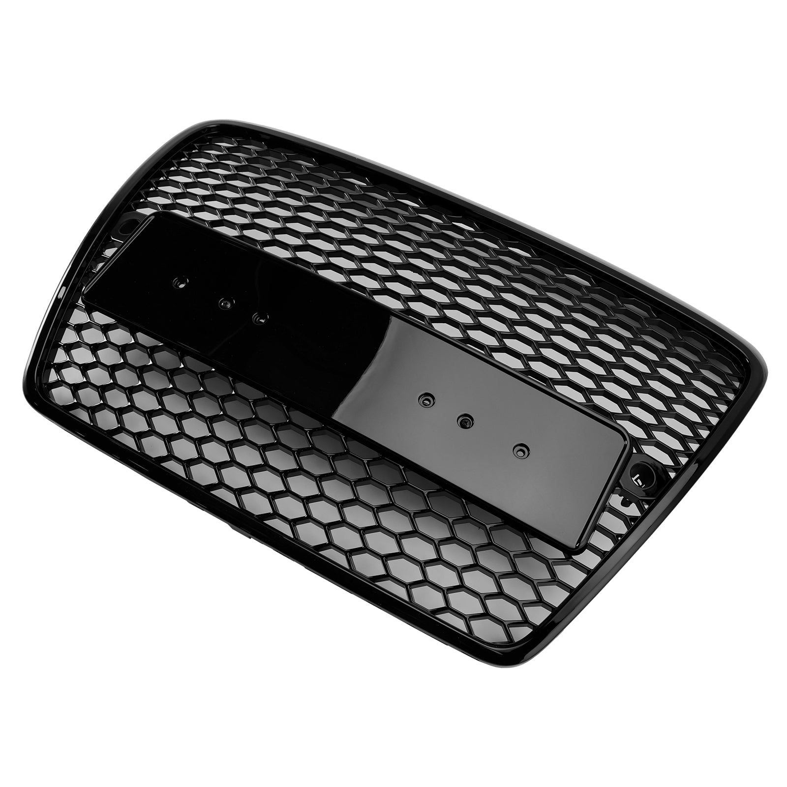 Griglia anteriore a nido d'ape nera per paraurti per Audi A6 C6 pre-restyling (2004-2008)