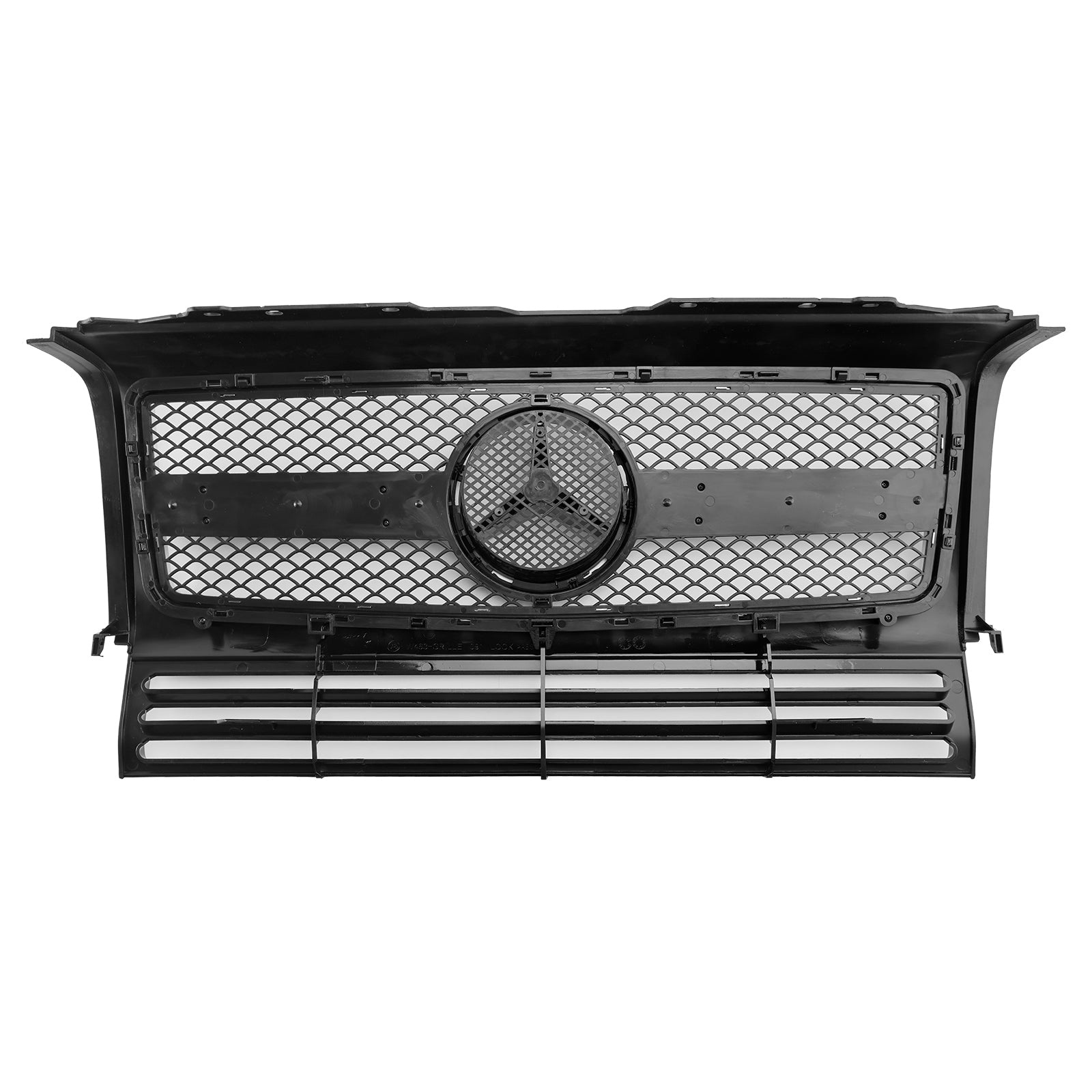 Grille de pare-chocs avant chromée noire pour Mercedes Benz Classe G W463 1990-2018