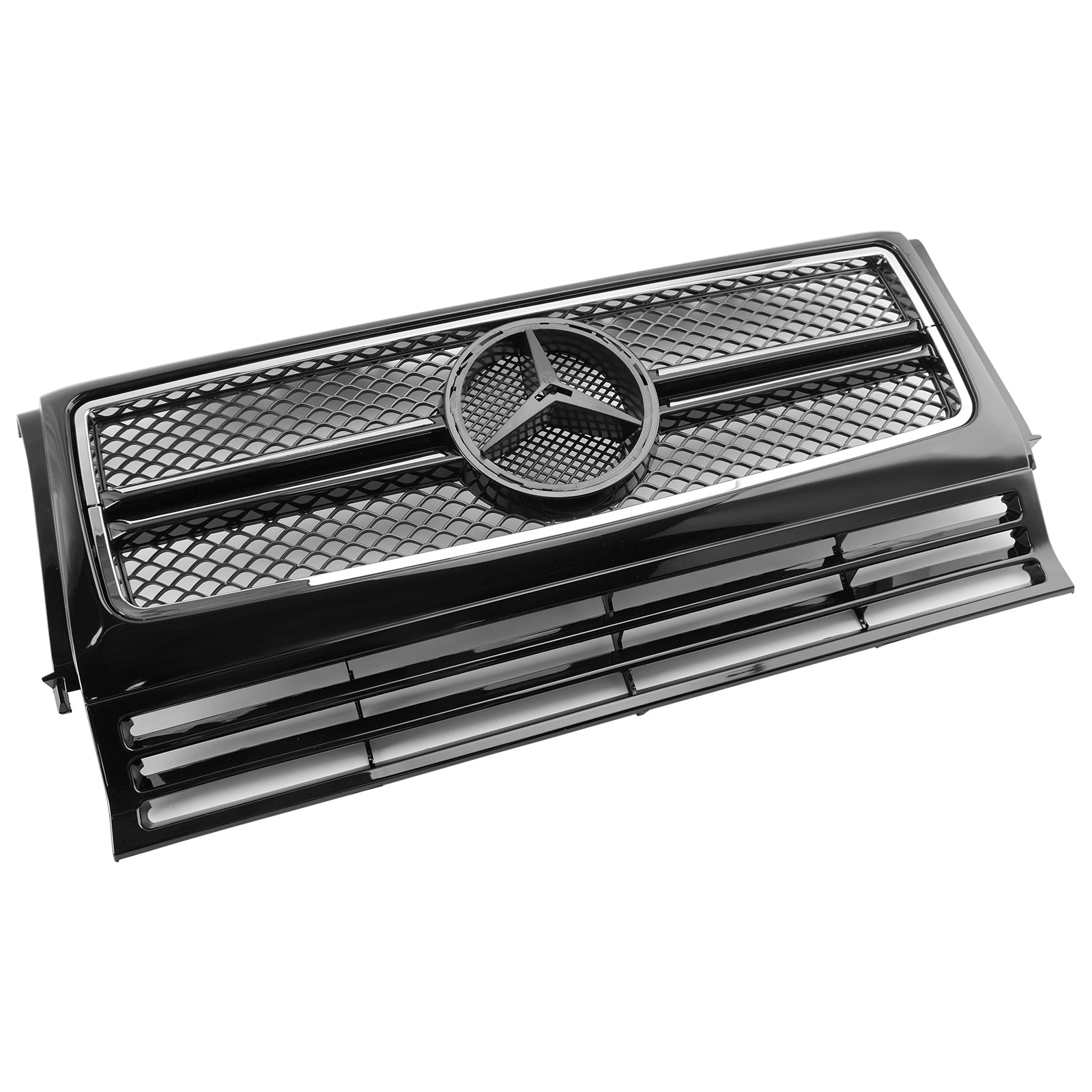 Grille de pare-chocs avant chromée noire pour Mercedes Benz Classe G W463 1990-2018