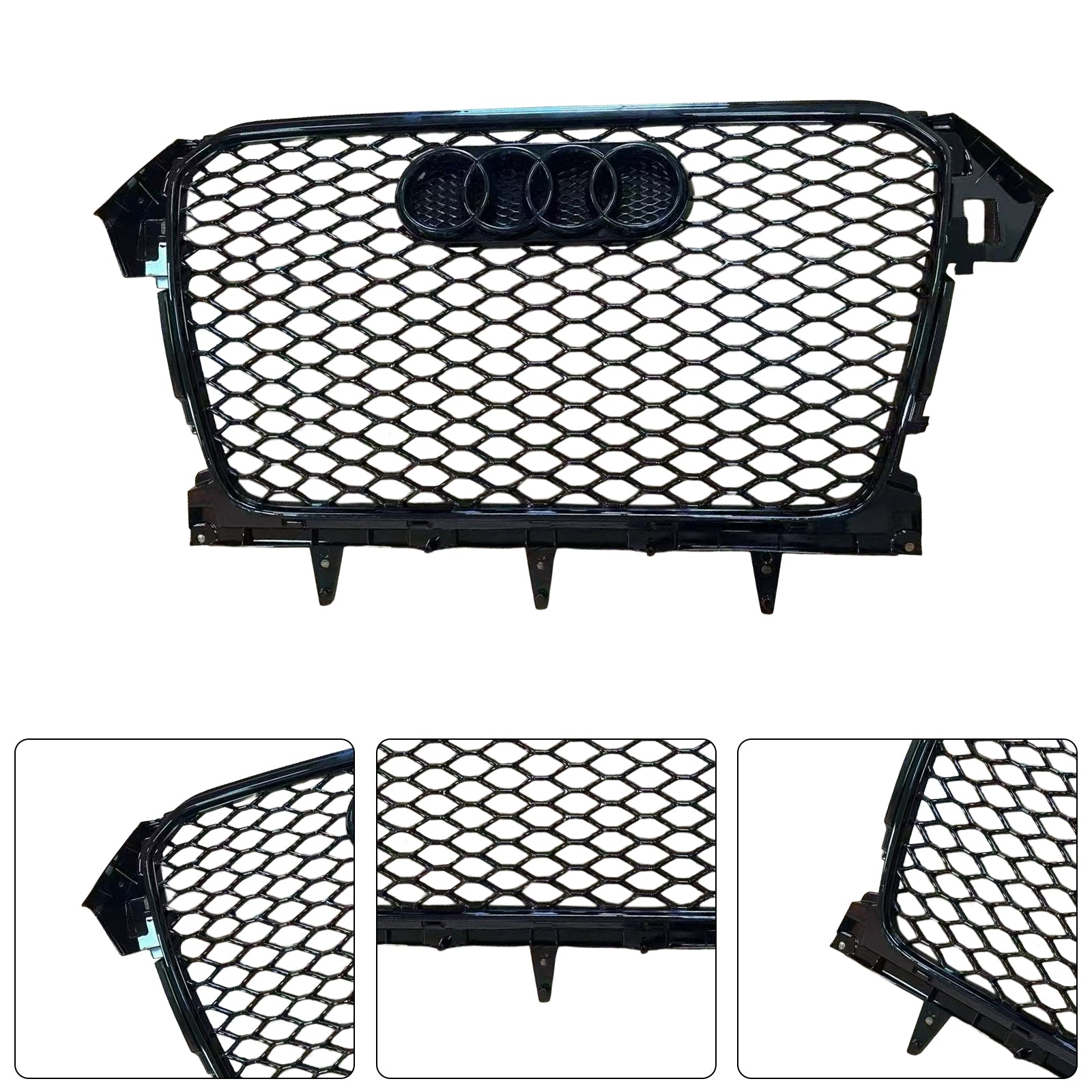 Grille de pare-chocs avant style RS4 pour Audi A4 B8.5 Allroad 2013-2016 uniquement