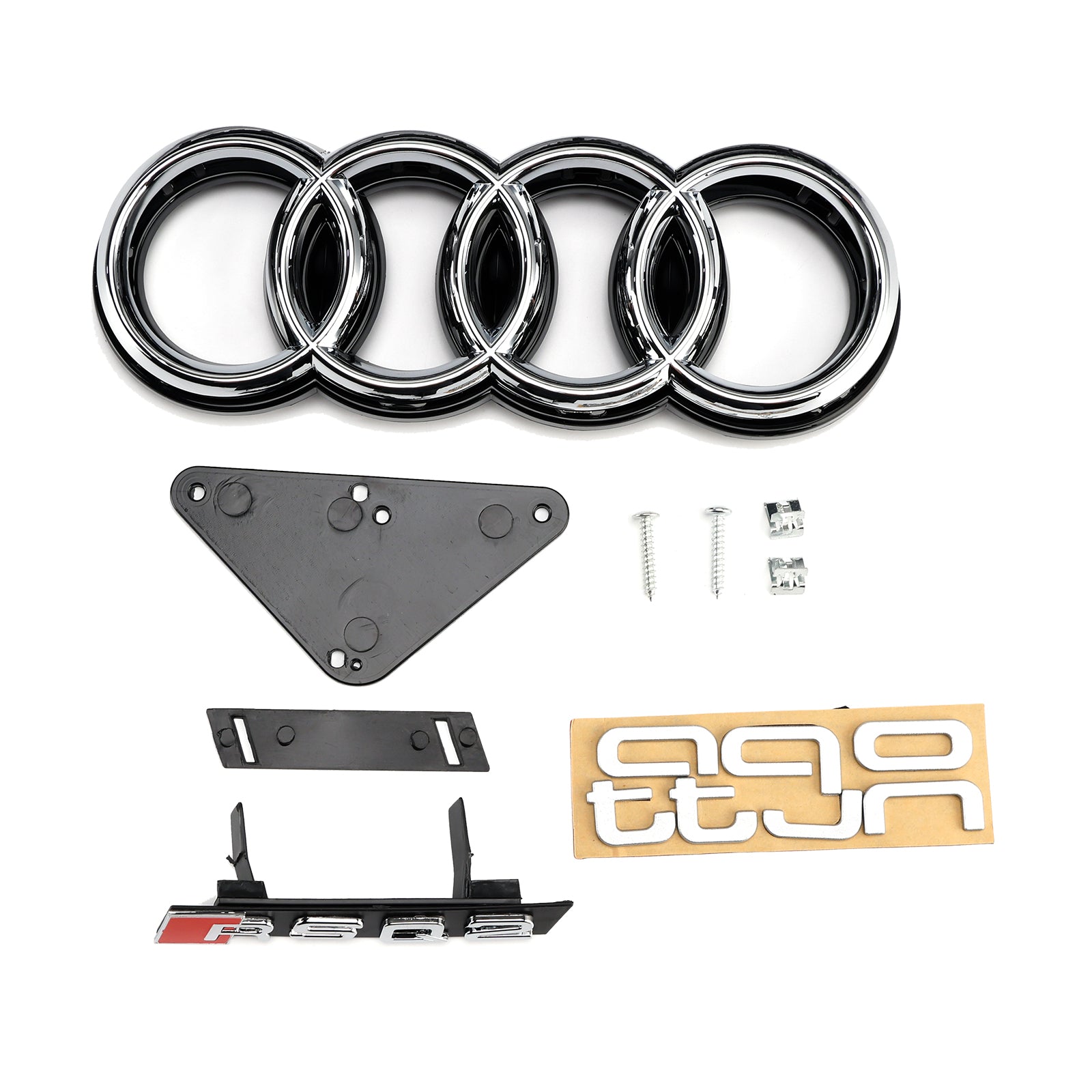 Honingraat frontrooster'bijen hoogglans zwart voor Audi Q2 voorgelakt 2016-2020