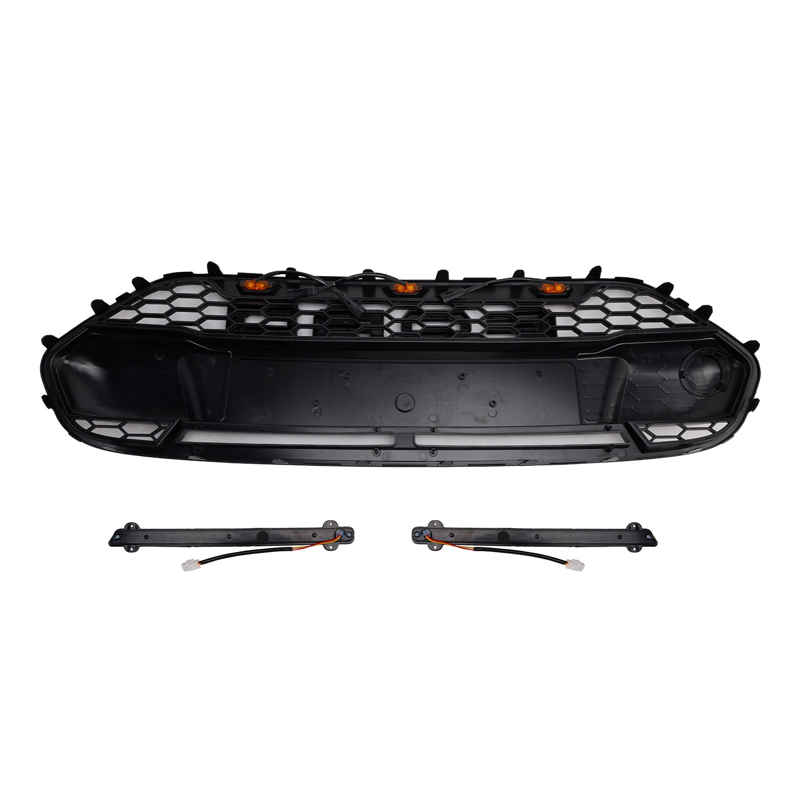 Črna maska sprednjega odbijača z LED za Ford Transit Connect 2014-2018