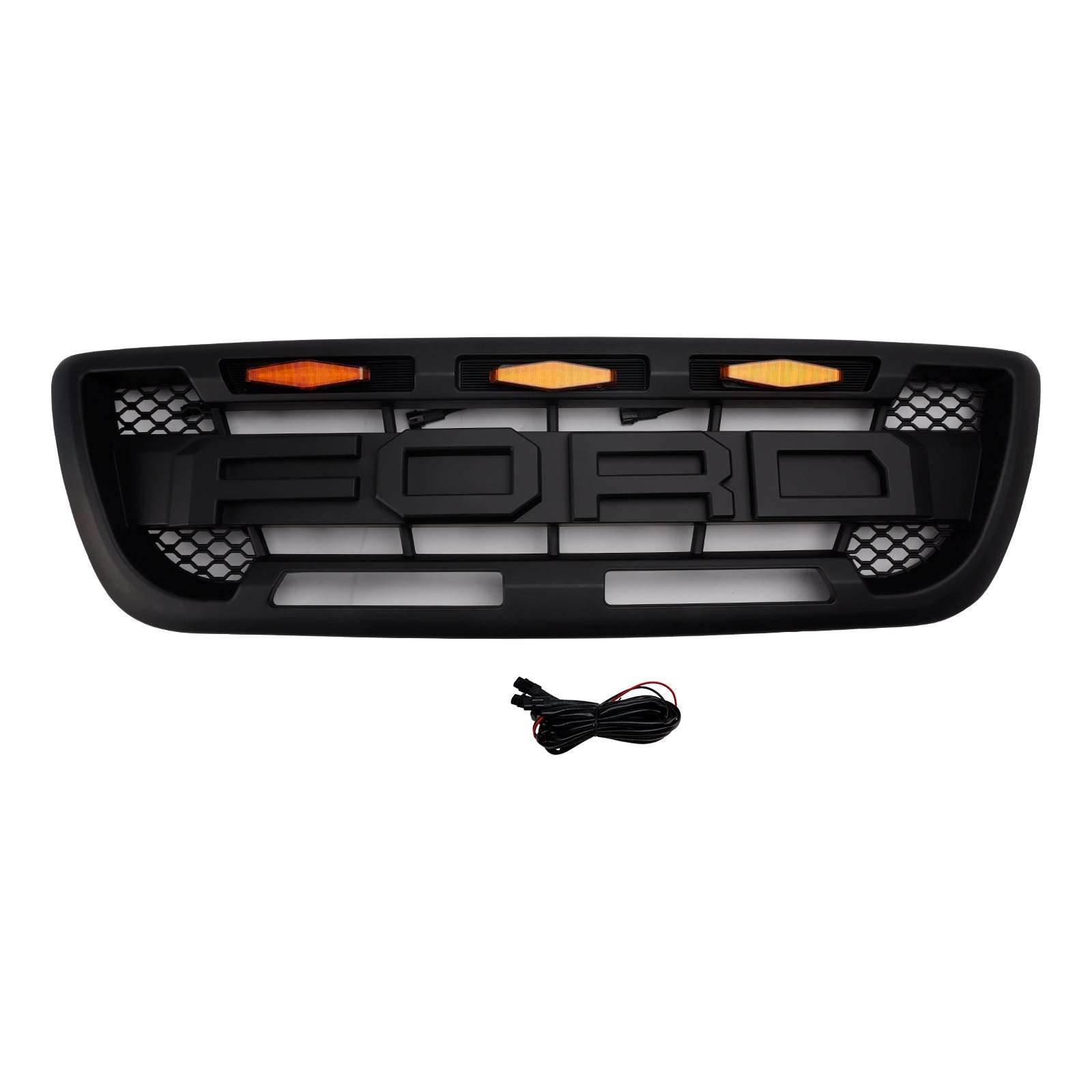 Mat črna maska sprednjega odbijača z LED osvetlitvijo za Ford Ranger 1998-2000