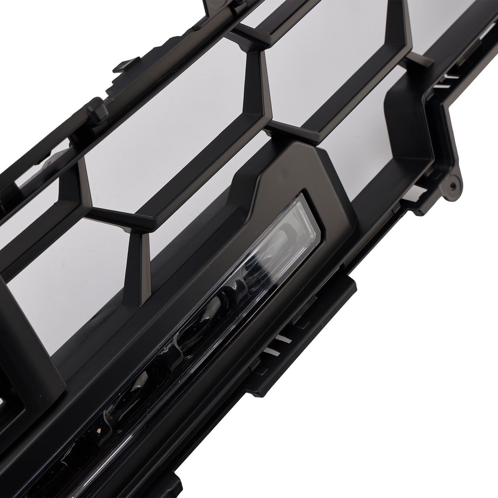 Rejilla de parachoques delantero negra con barra de luz para Toyota 4Runner TRD PRO (modelos 2024 y posteriores)