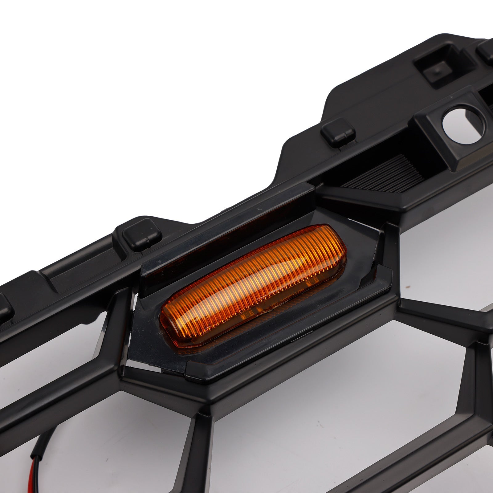 Rejilla de parachoques delantero negra con barra de luz para Toyota 4Runner TRD PRO (modelos 2024 y posteriores)