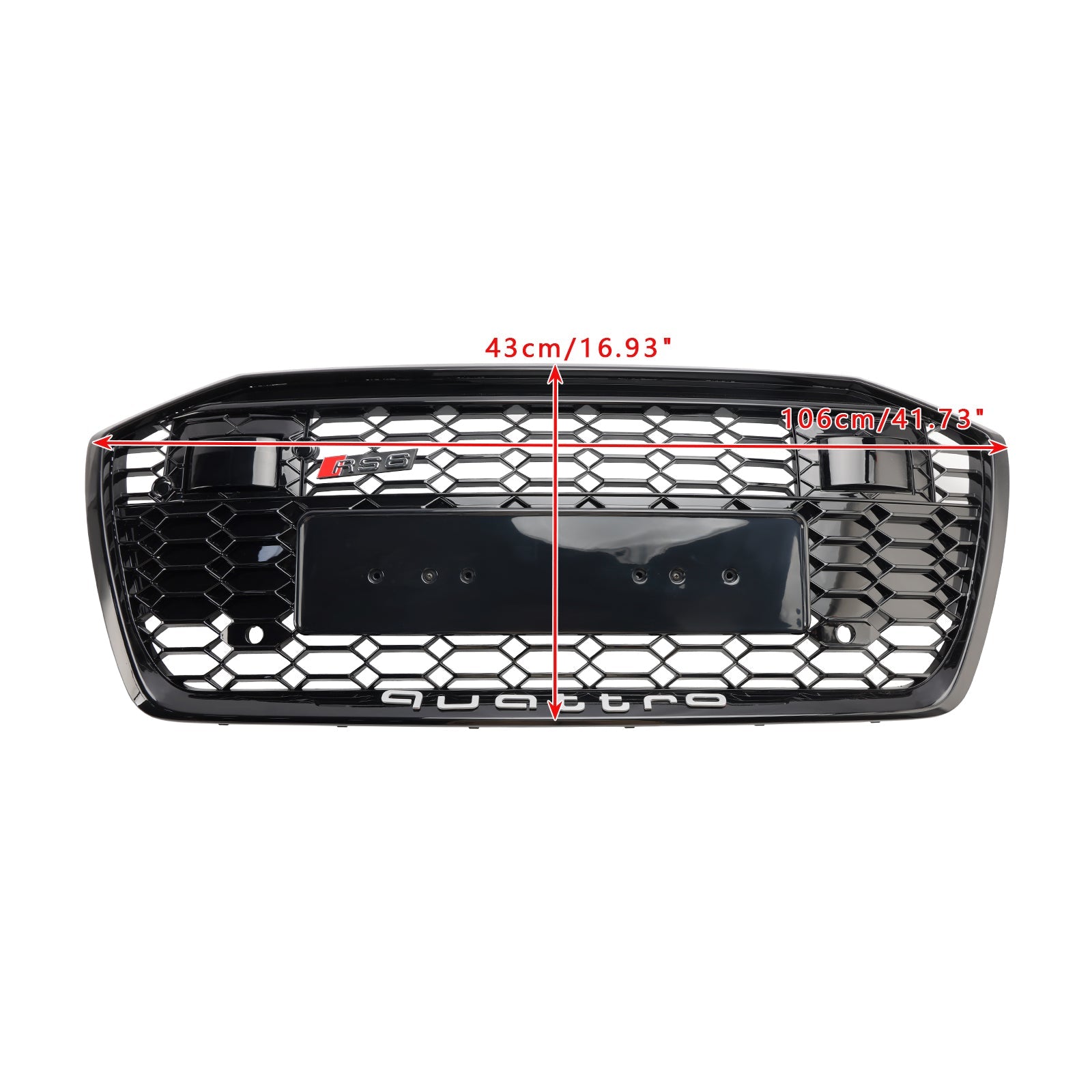 Parrilla delantera tipo panal estilo RS6 con ACC Audi A6 S6 2019-2023