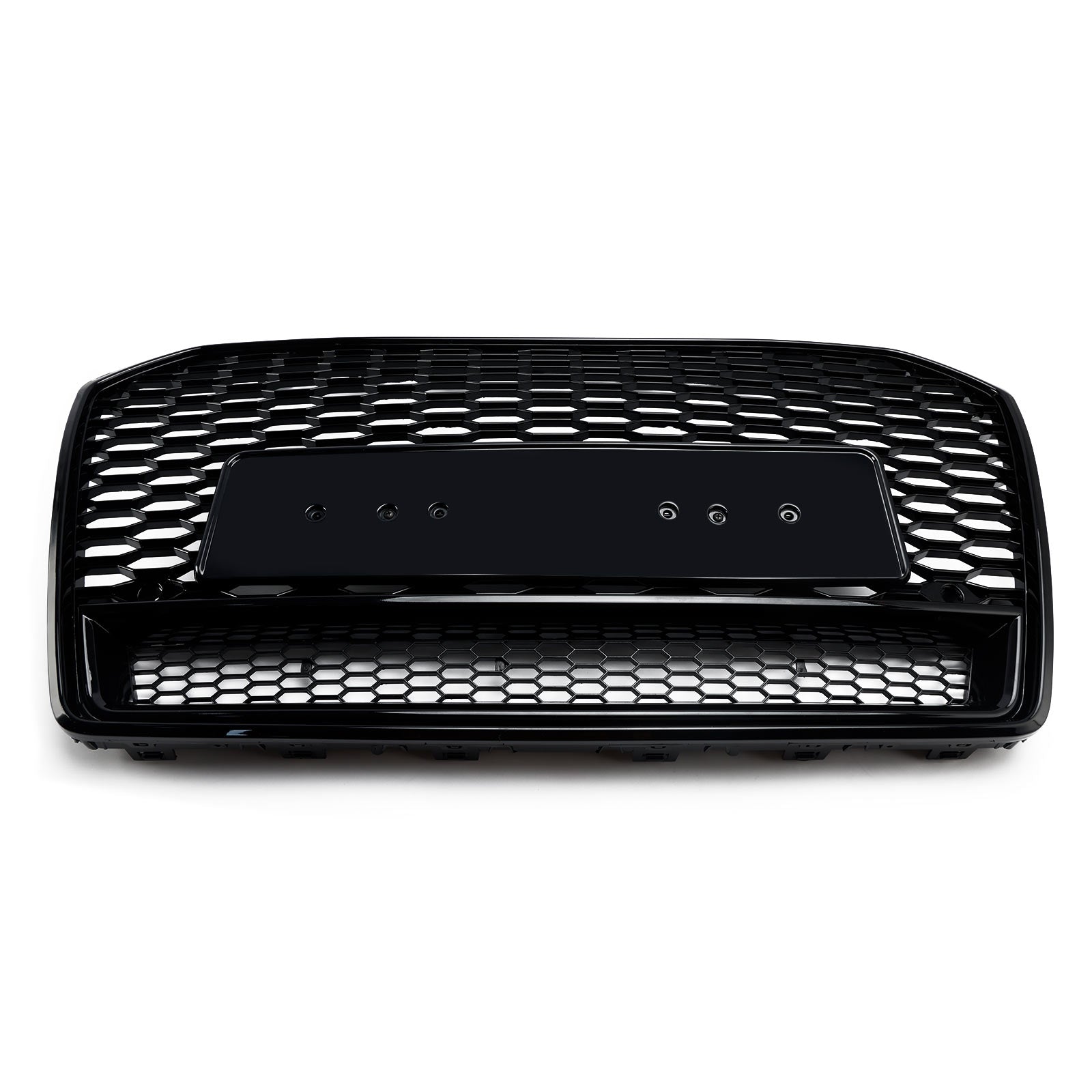 Parrilla delantera de panal negra estilo Audi A6 S6 C7 C7PA RS6 2016-2018
