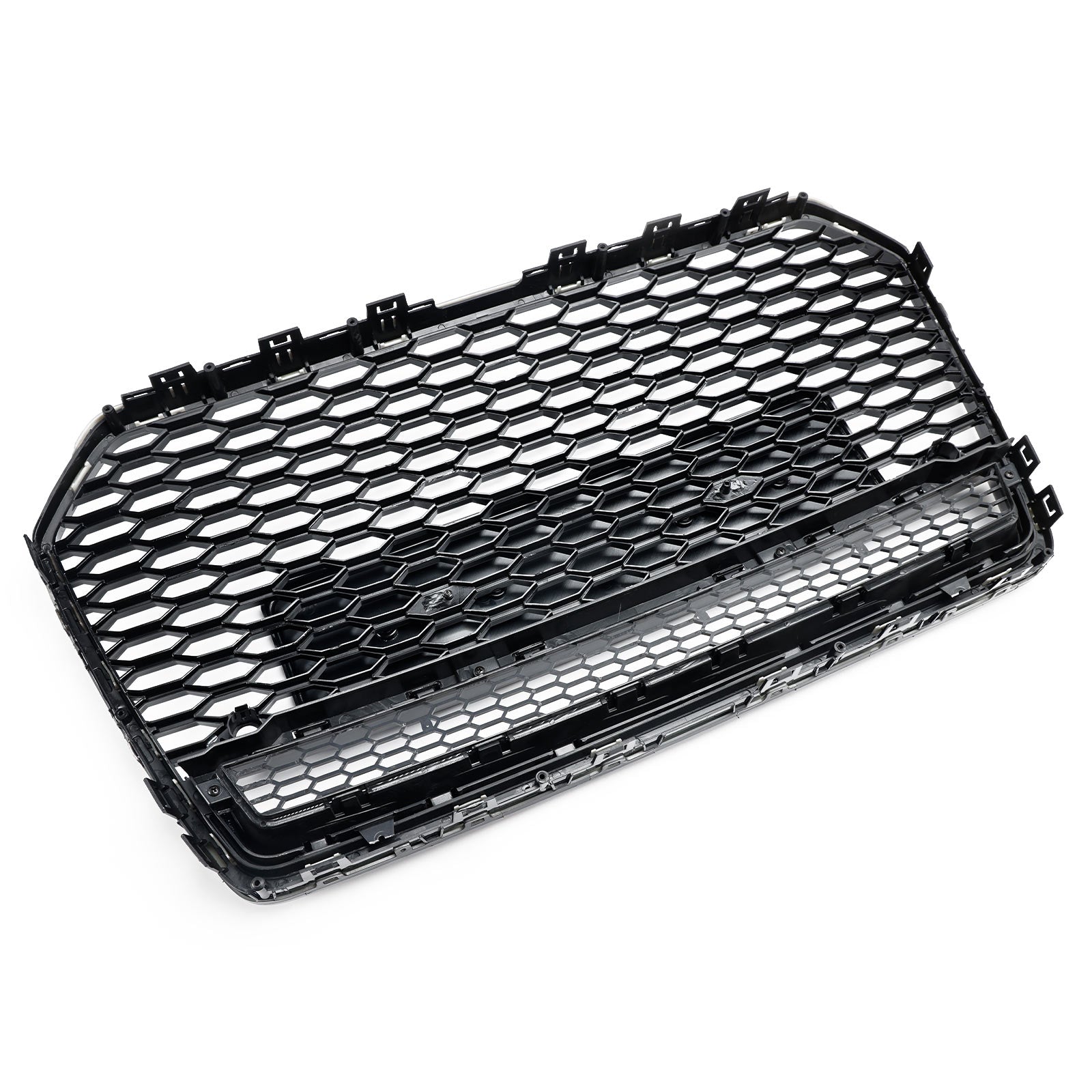 Parrilla delantera de panal negra estilo Audi A6 S6 C7 C7PA RS6 2016-2018