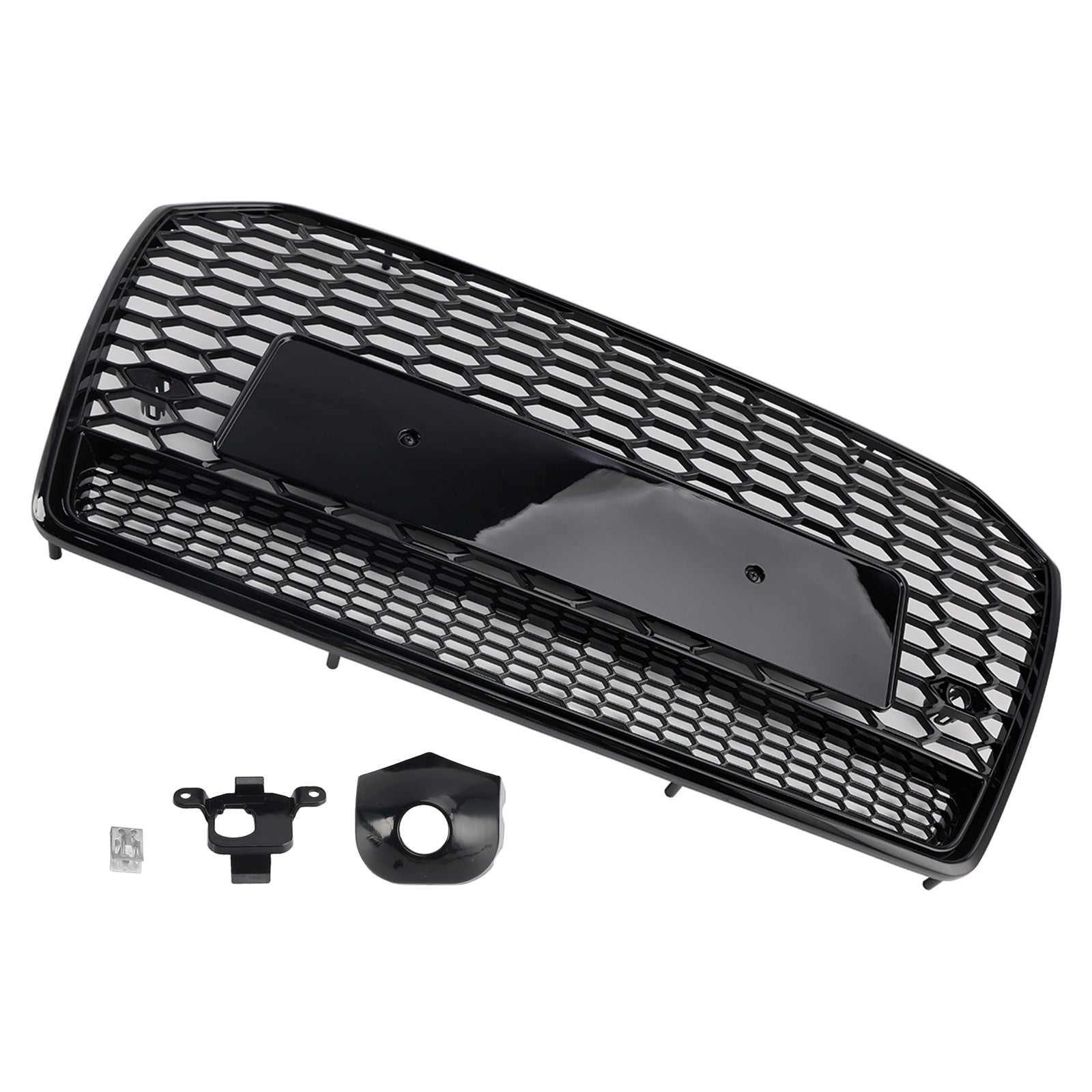 Calandre avant en nid d'abeille style RS6 pour Audi A6 S6 C7 2016-2018, noire