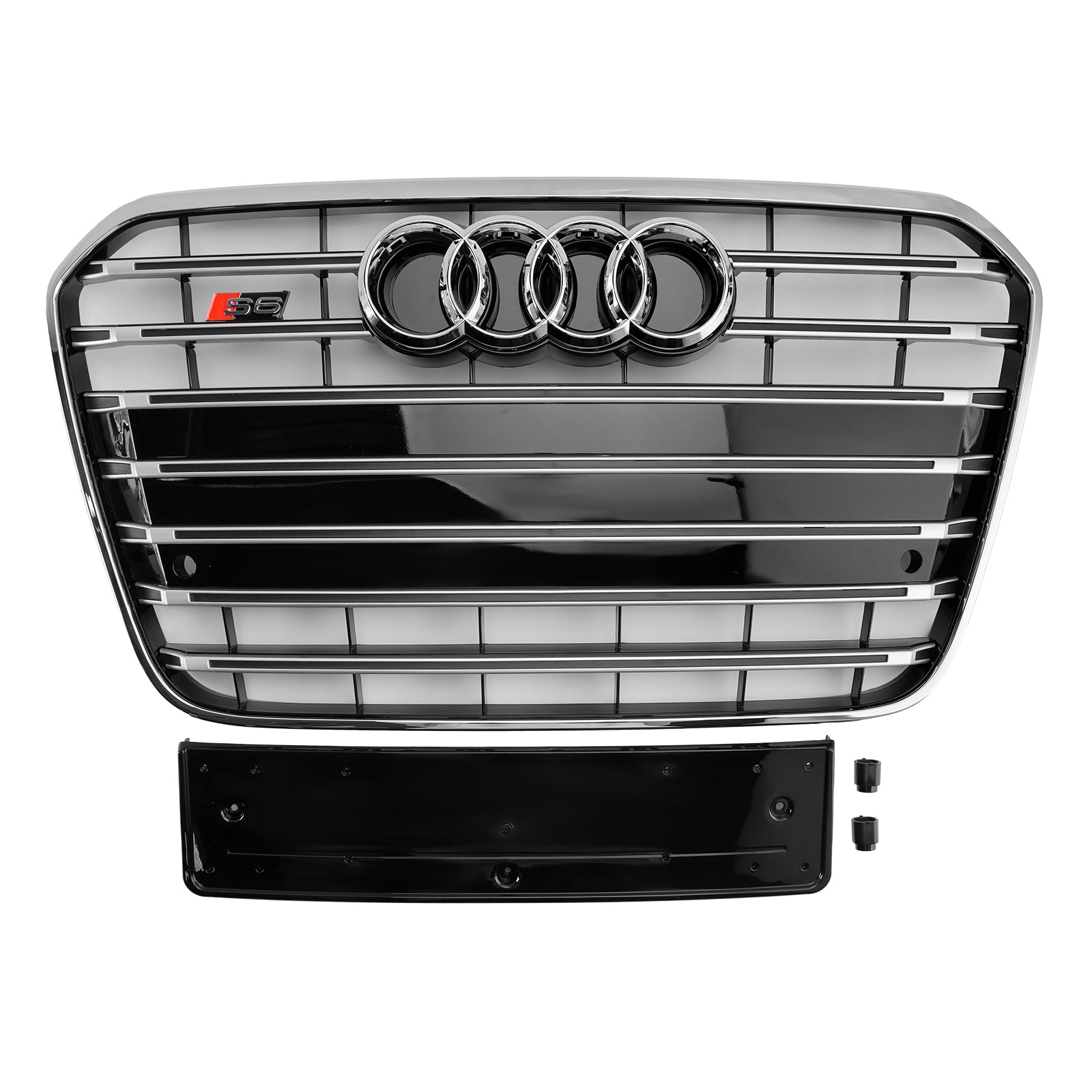 Grid de parachoques delantero cromado para Audi A6 C7 S6 2012-2015