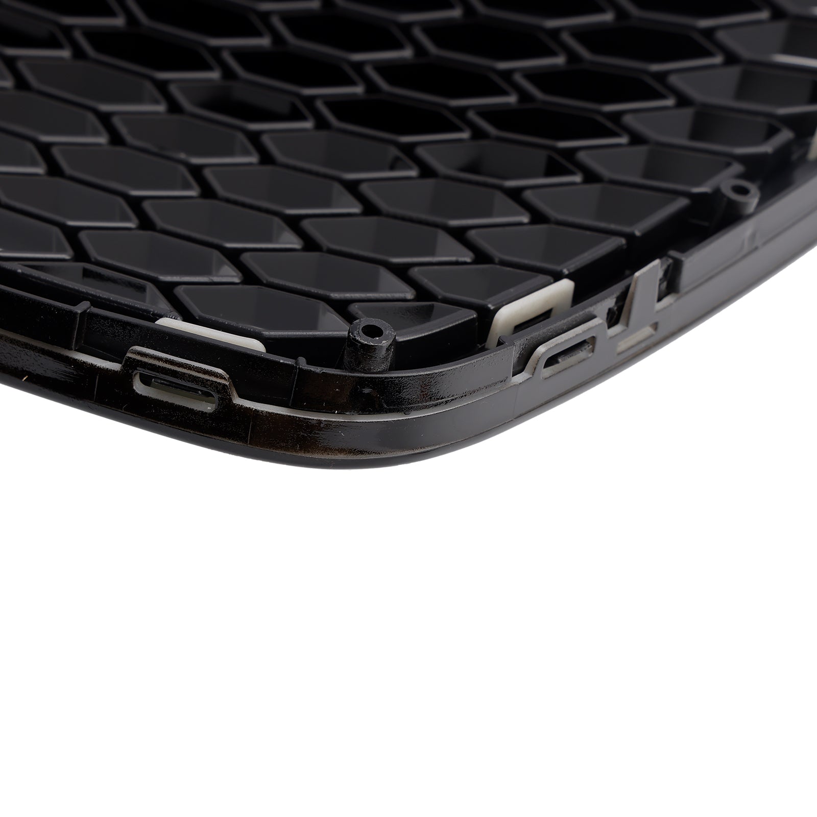 Czarna kratka przedniego zderzaka o strukturze plastra miodu dla Audi A6 C6 Facelift 2008-2011