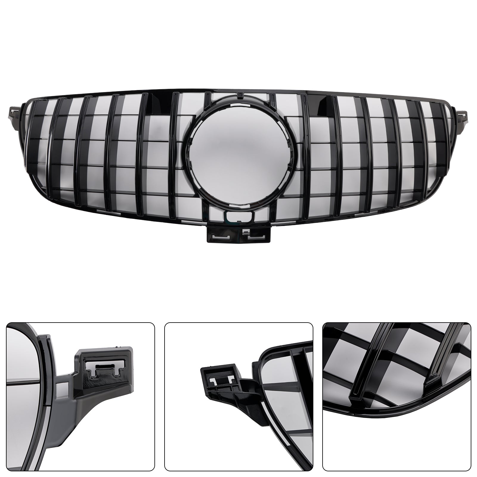 Grille de pare-chocs avant style GT pour Mercedes Benz Classe GLE W166 2015-2018