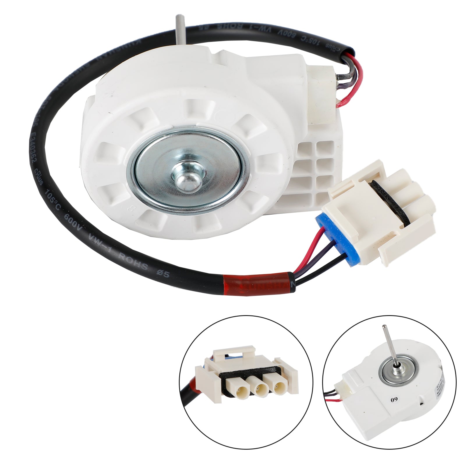 Midea ZWF-02-4 502404010024 DC12V jääkaapin jäähdytyselementin tuulettimen moottori