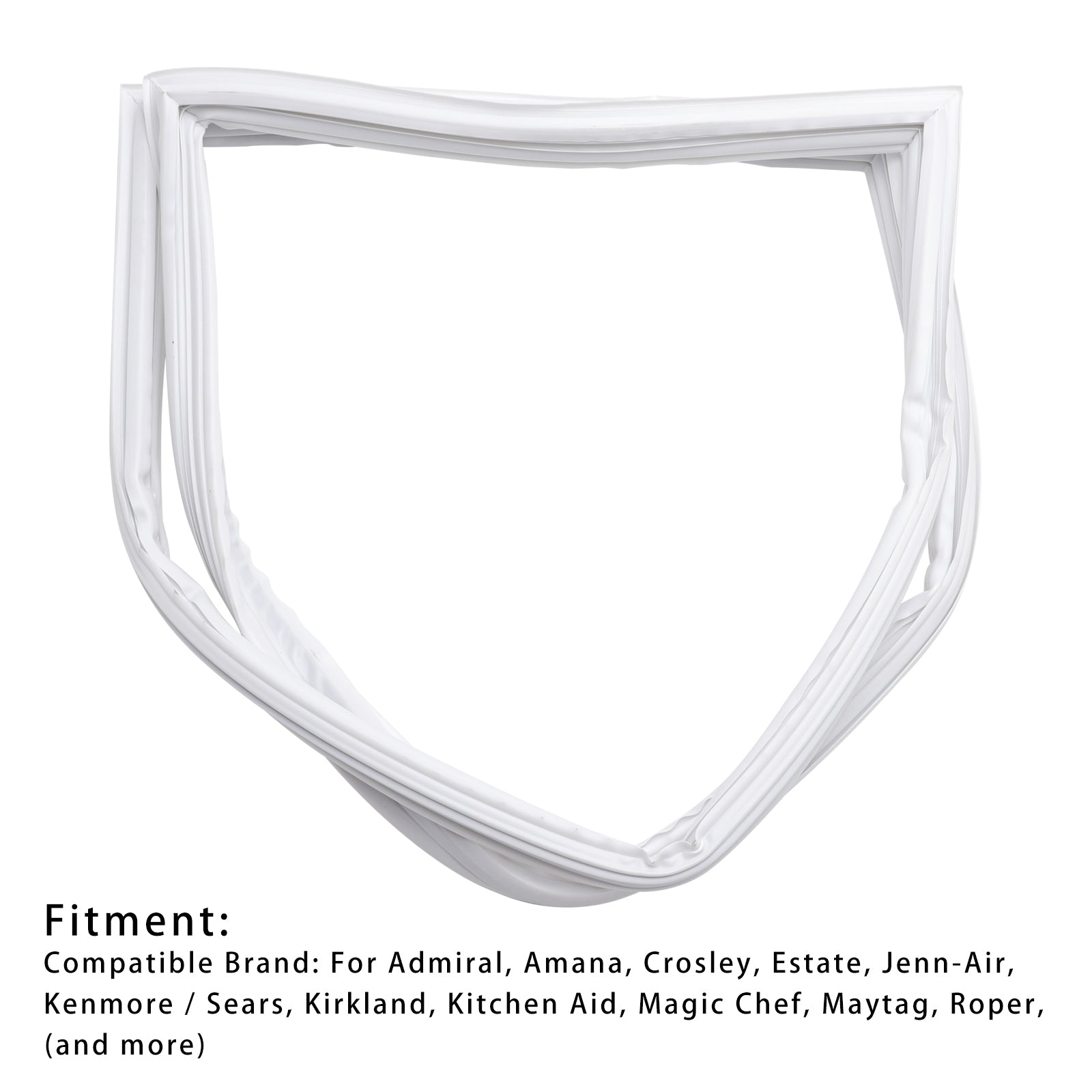 Belo tesnilo na vratih hladilnika W10830189 za Whirlpool Kenmore KitchenAid Maytag