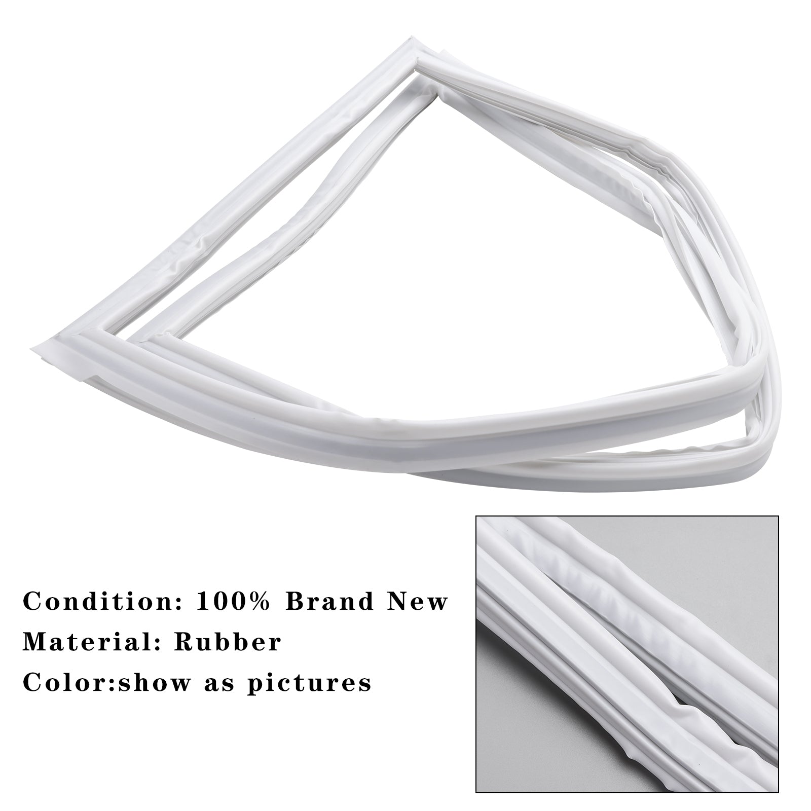 Belo tesnilo na vratih hladilnika W10830189 za Whirlpool Kenmore KitchenAid Maytag