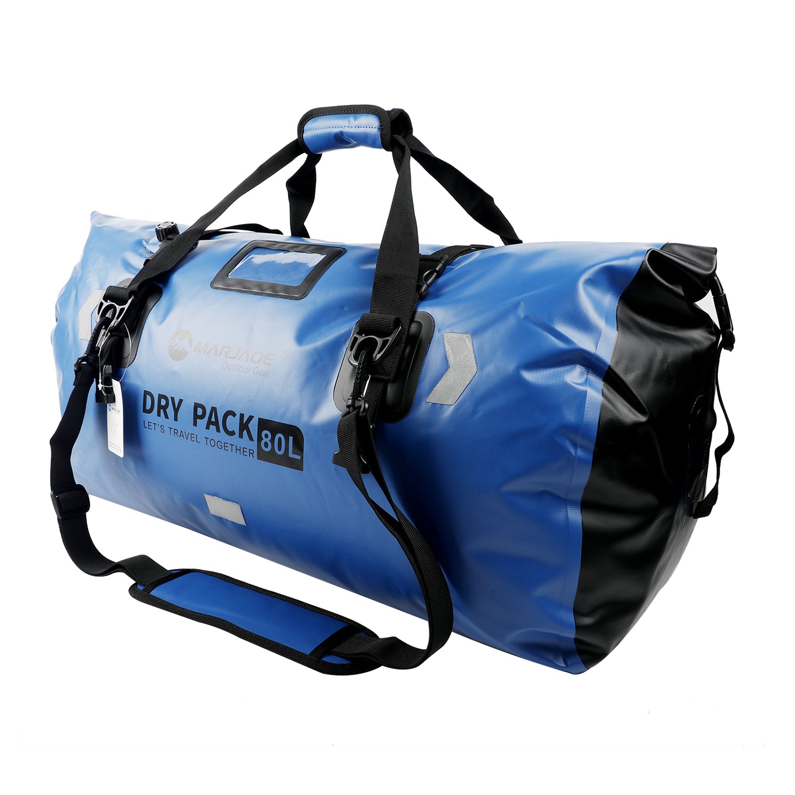 Borsa laterale universale in poliuretano 50 l per moto, giallo