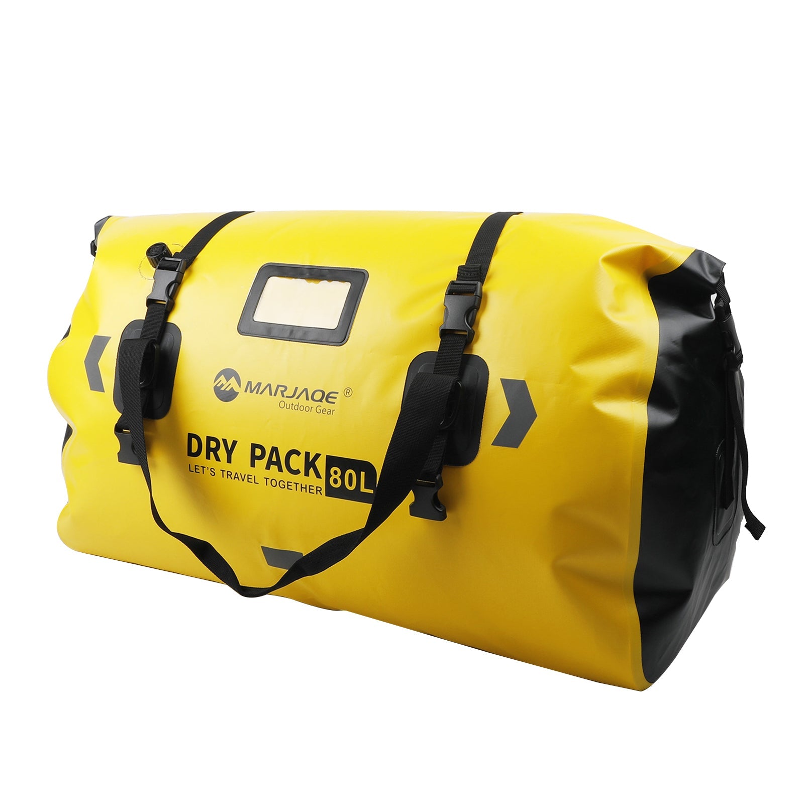 Borsa laterale universale in poliuretano 50 l per moto, giallo