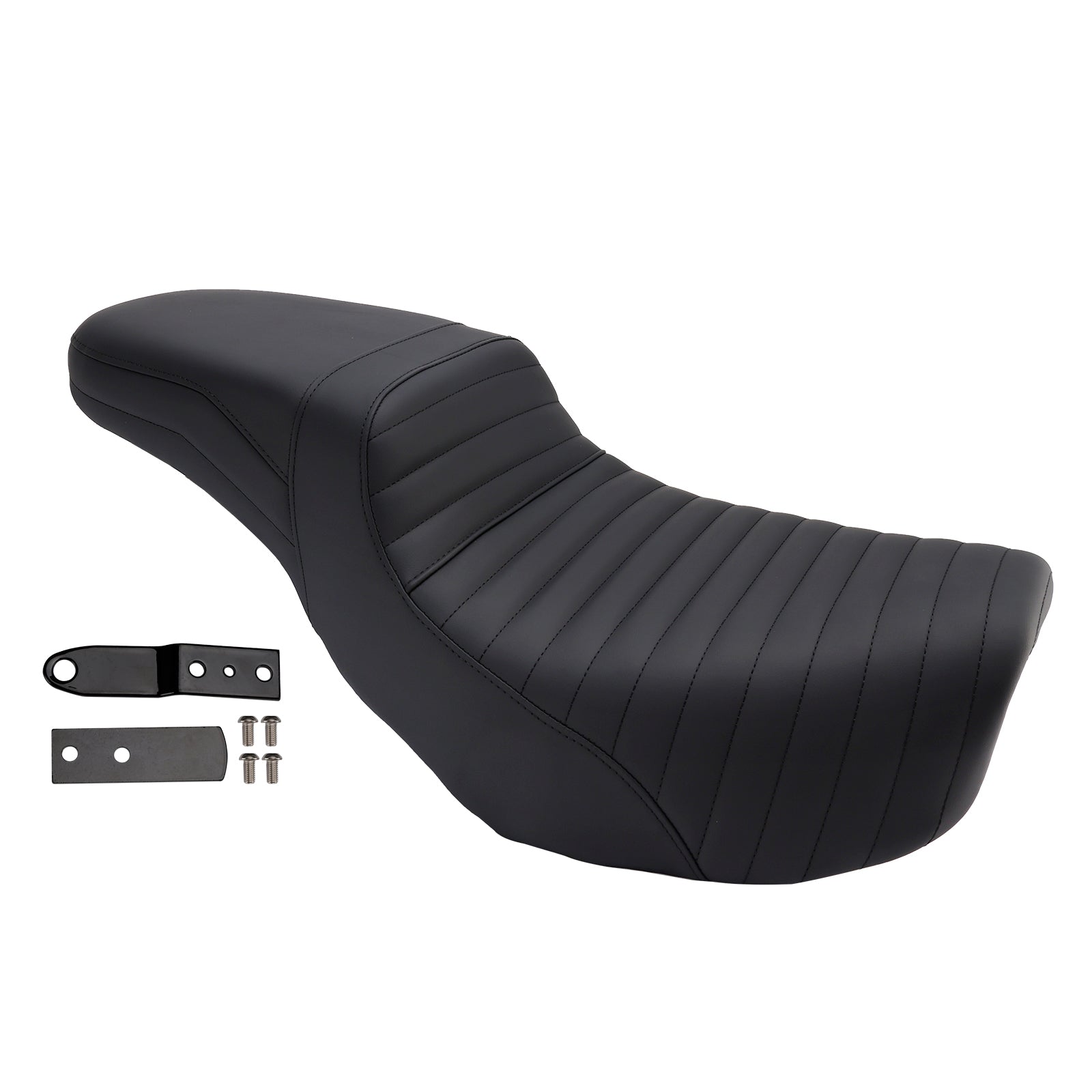 Coussin de selle passager avant et arrière compatible avec Dyna FXD 2006-2017 FLD Fat Boy