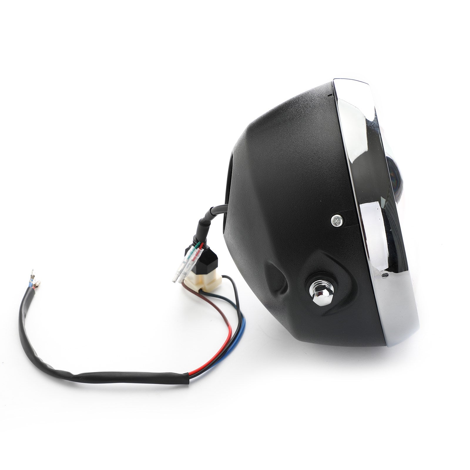 7" Faro LED Hi/Lo DRL da pollici nero rotondo per Softail Slim FLS S FLSS 2012-2017