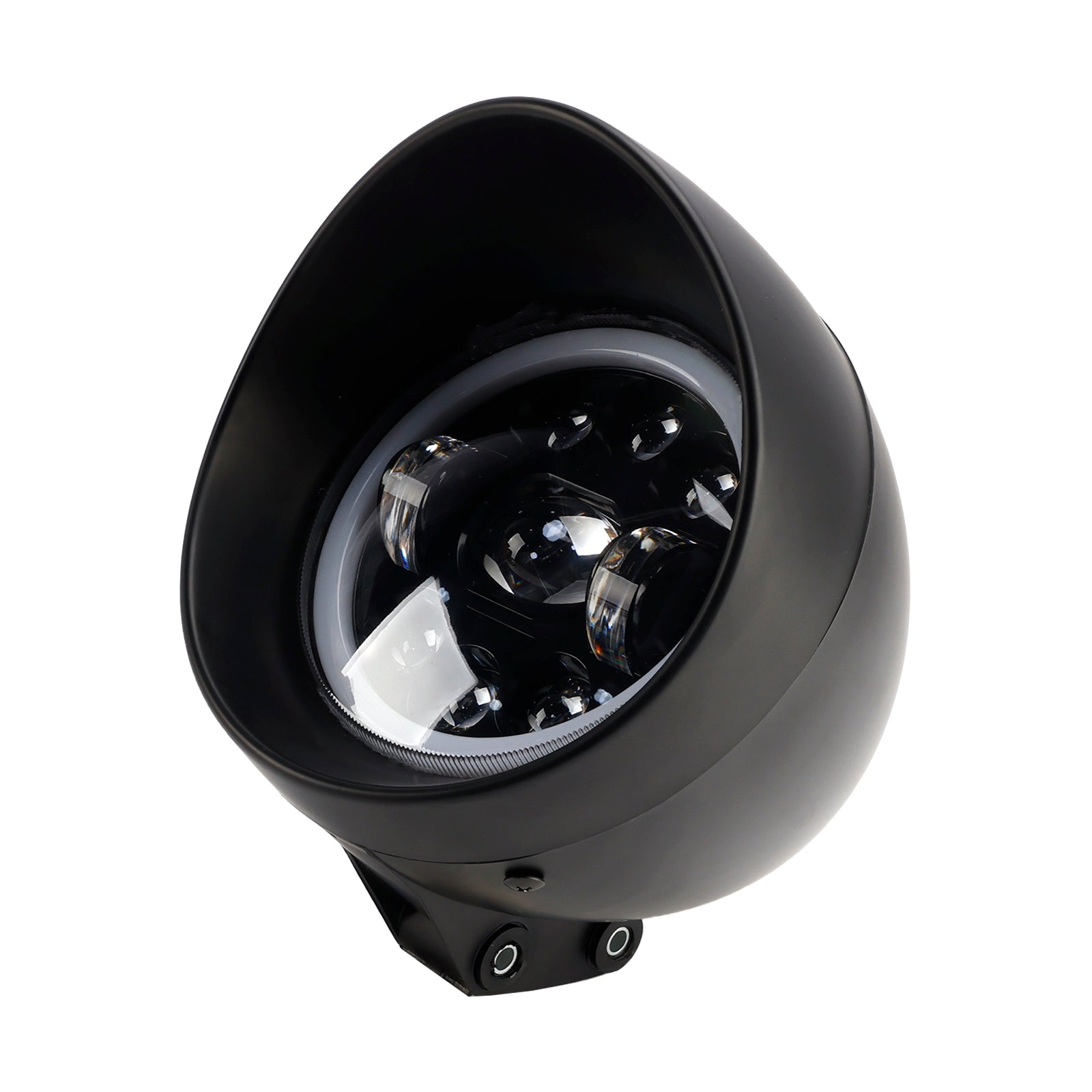 Motorfietsmistlicht, 5,75 inch, 9 bollen, chroom, voor scooter