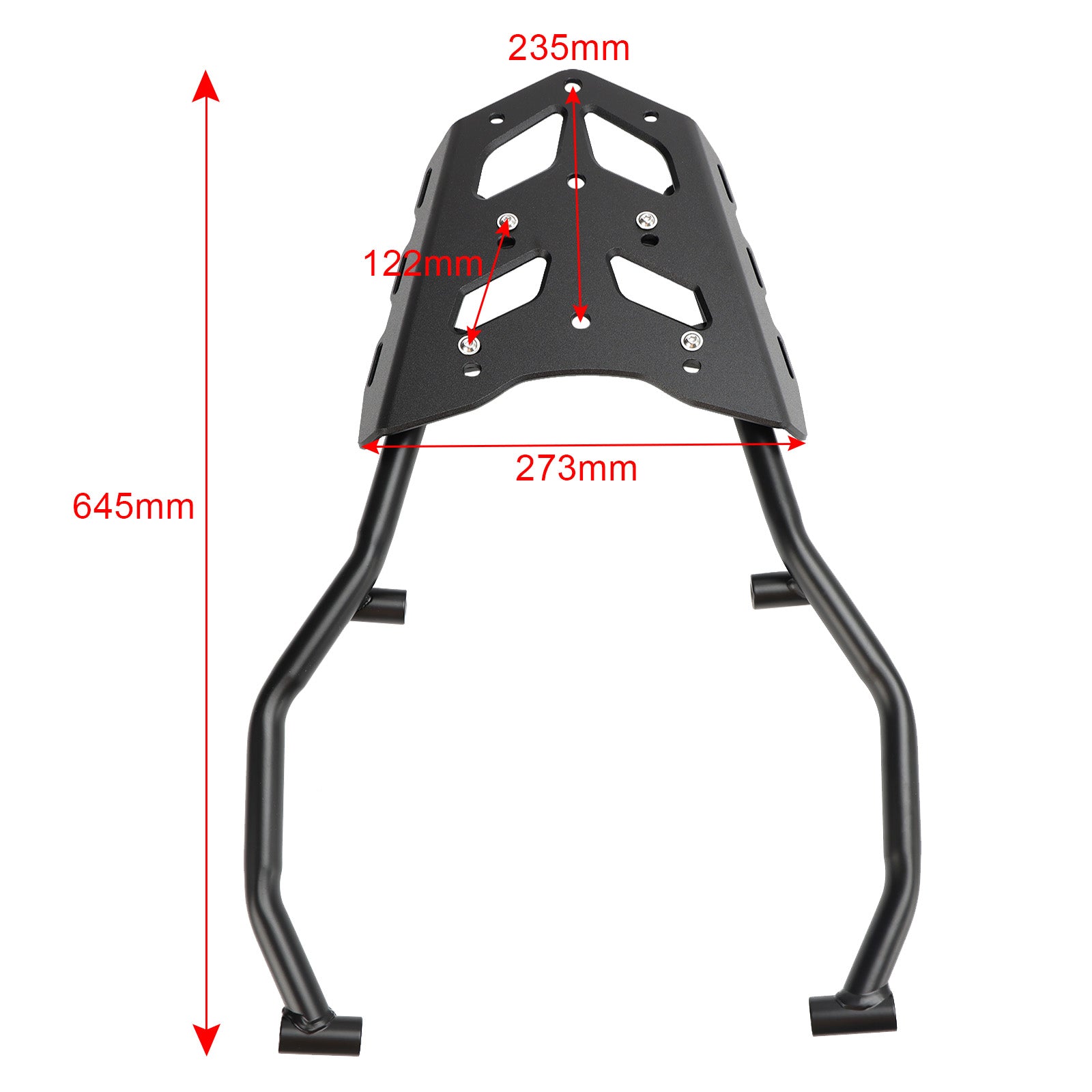 PORTAPACCHI POSTERIORE IN ACCIAIO PER YAMAHA TENERE 700 T7 2019 2020 2021 Generico