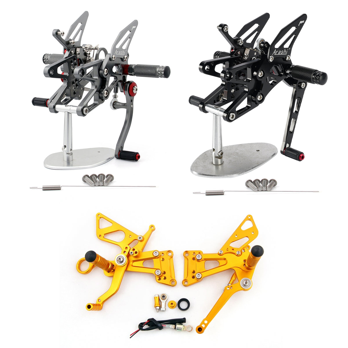 Tylne elementy sterujące Regulowane tylne podnóżki dla BMW S1000RR S 1000 RR 2010-2011 Generic