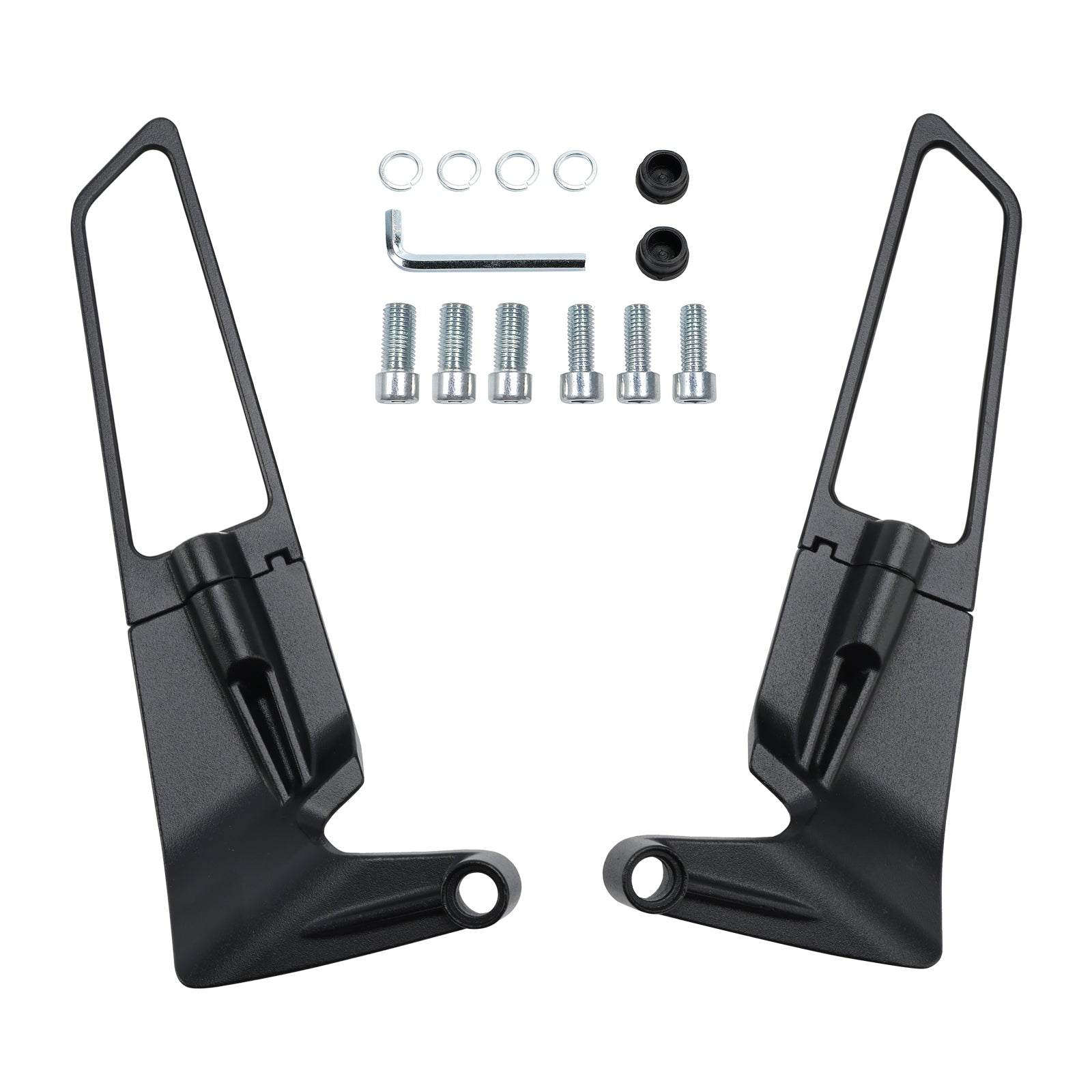 Pari Winglet-taustapeiliä Kawasaki Z650 Z900 2017-2024 Z H2 2020-2023