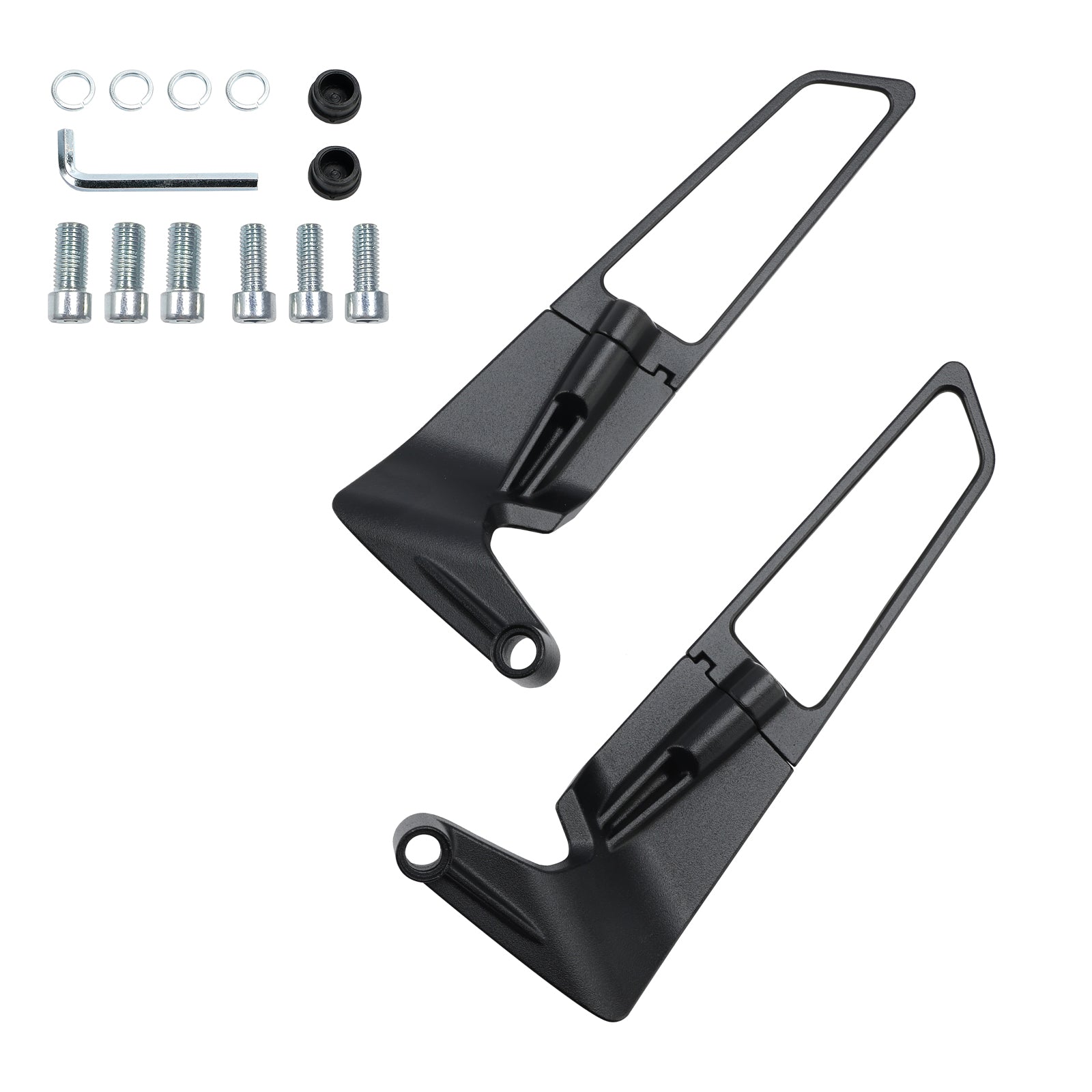 Pari Winglet-taustapeiliä Kawasaki Z650 Z900 2017-2024 Z H2 2020-2023