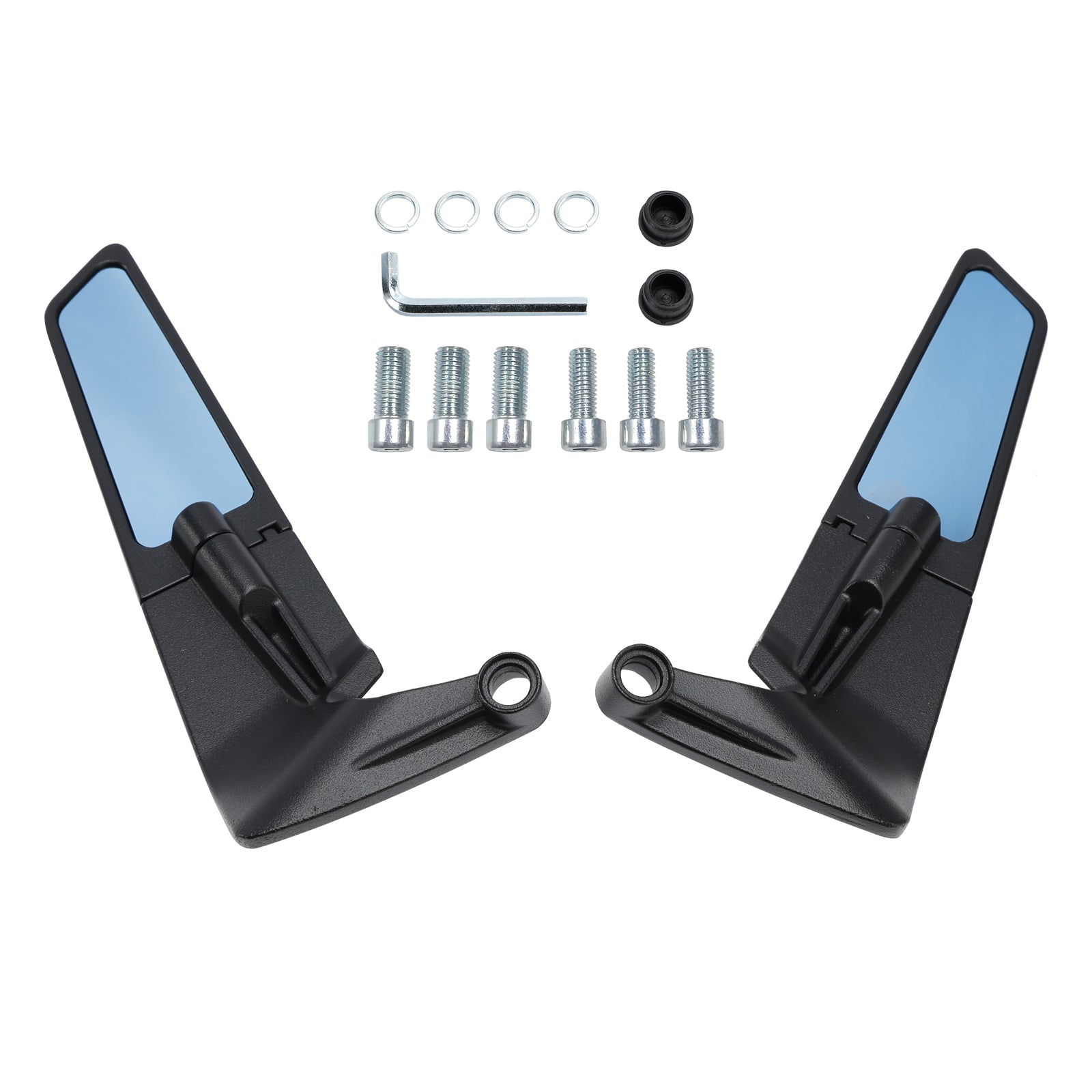 Paar blauwe Winglet-spiegels voor Yamaha MT-07 MT-09 / SP MT-10 2016-2024