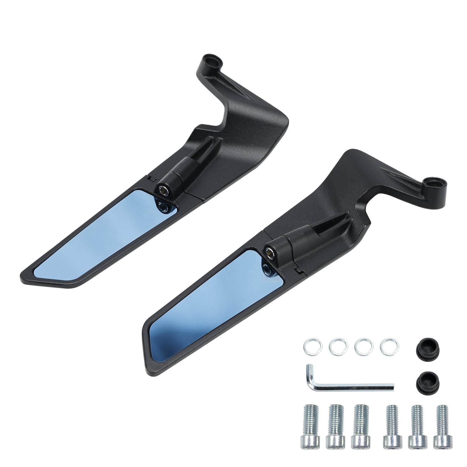 Paar blauwe Winglet-spiegels voor Yamaha MT-07 MT-09 / SP MT-10 2016-2024