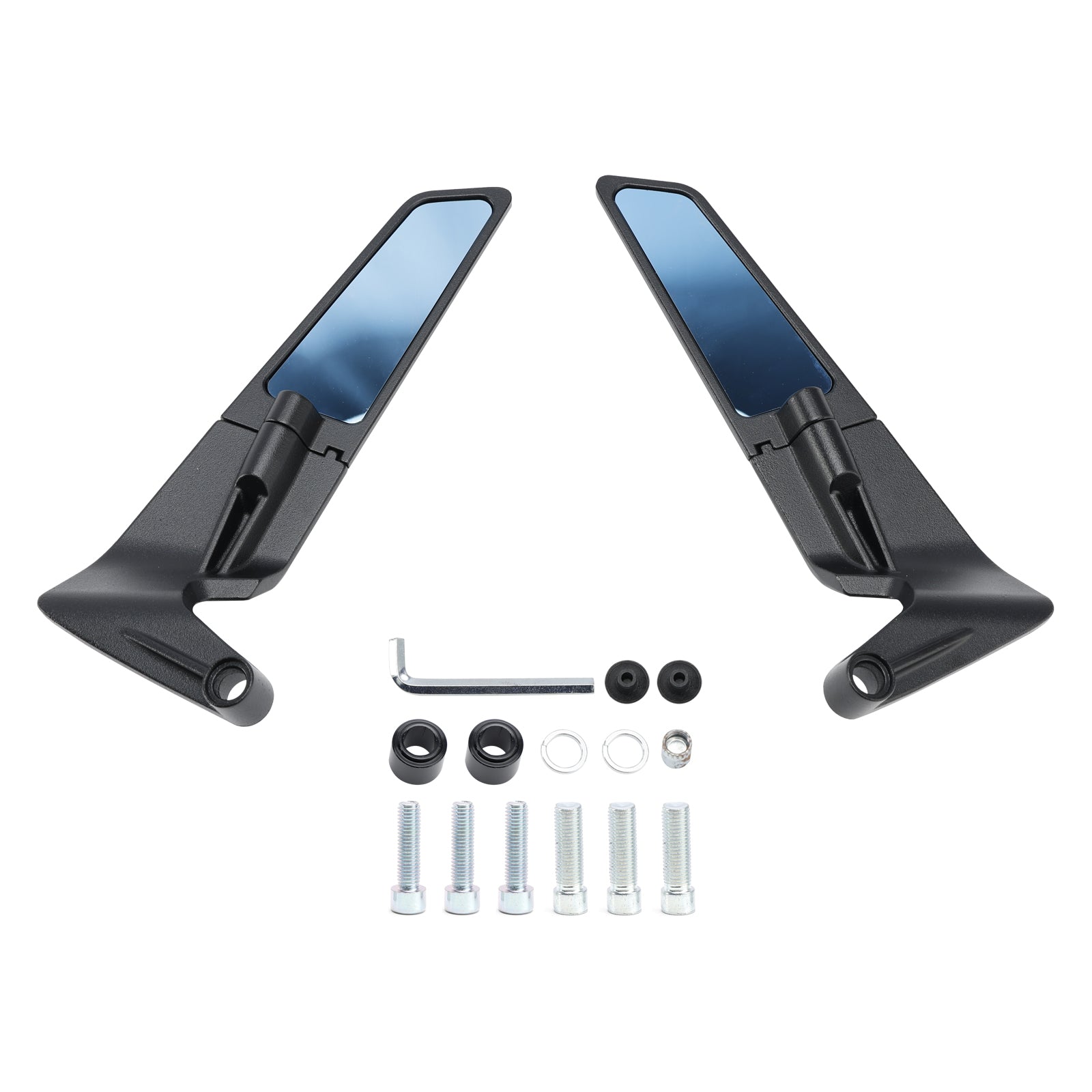 Paar blauwe Winglet-spiegels voor Yamaha MT-07 MT-09 / SP MT-10 2016-2024