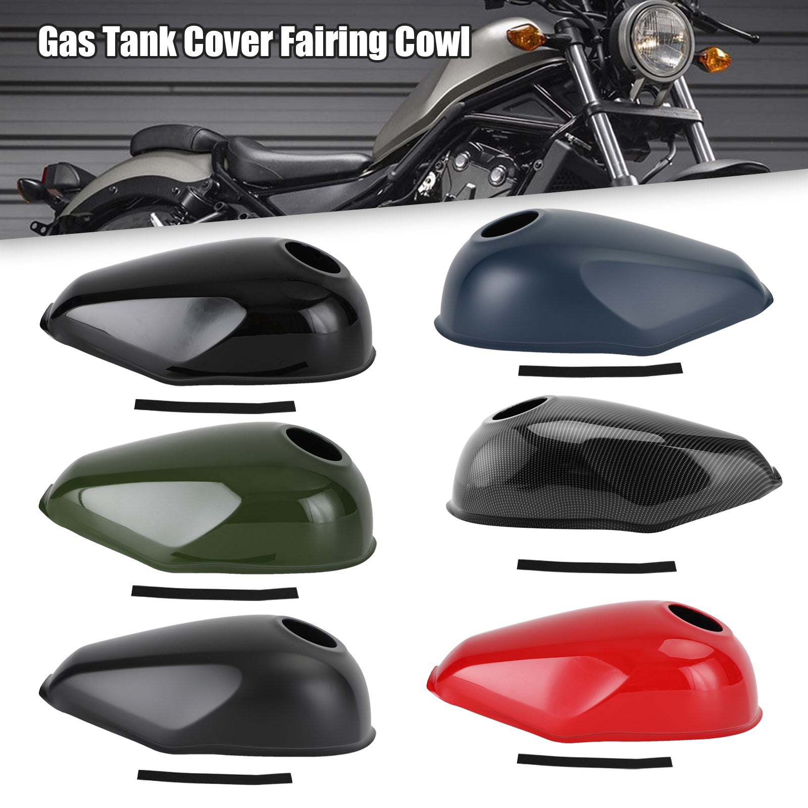 Capot de carénage de garniture de réservoir de gaz pour Honda Rebel CMX300 2021-2022 CMX500 2017-2023 générique