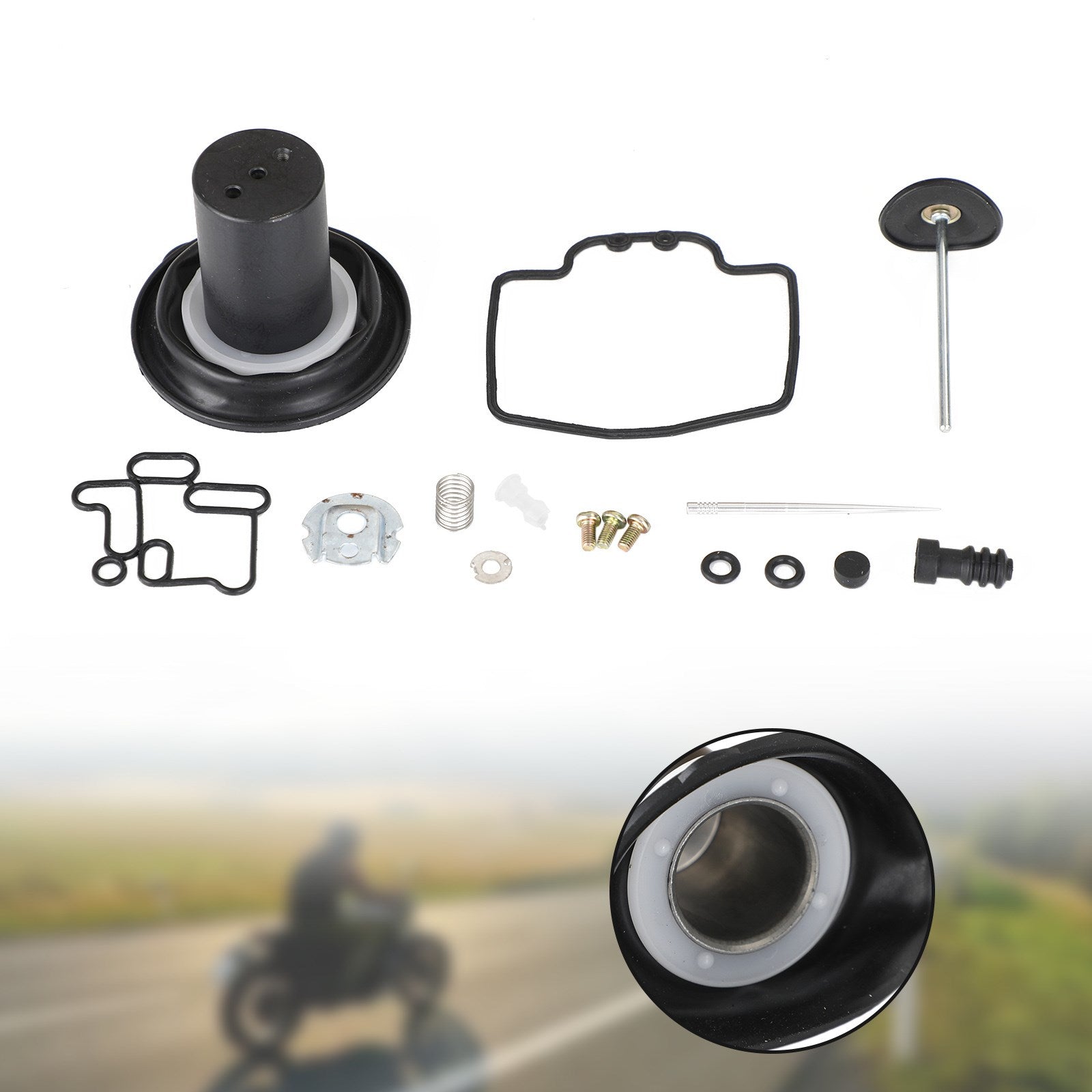 Zuigermembraan carburateurreparatieset voor Yamaha MAJESTEIT YP250 1996-2003 Generiek