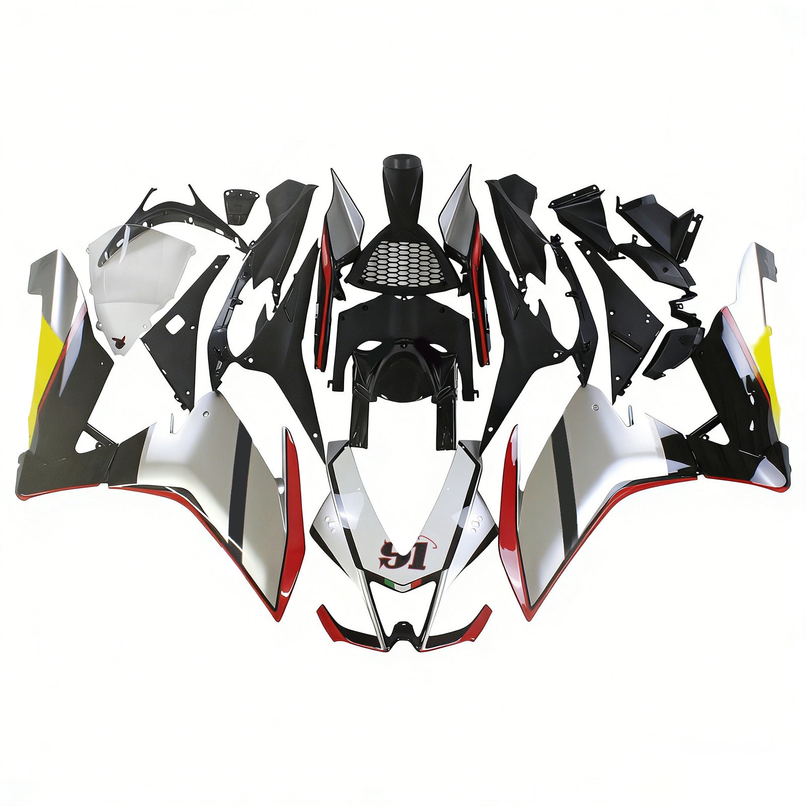 Amotopart Aprilia RSV4 1000 2009-2015 ABS muovinen korirakennesarja