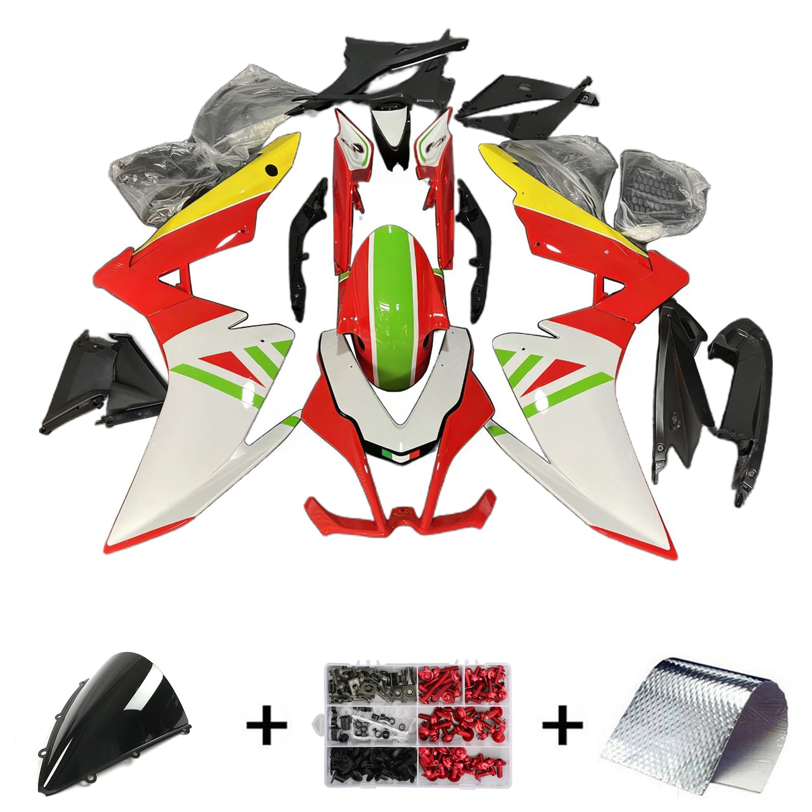 Amotopart Aprilia RSV4 1000 2009-2015 ABS muovinen korirakennesarja