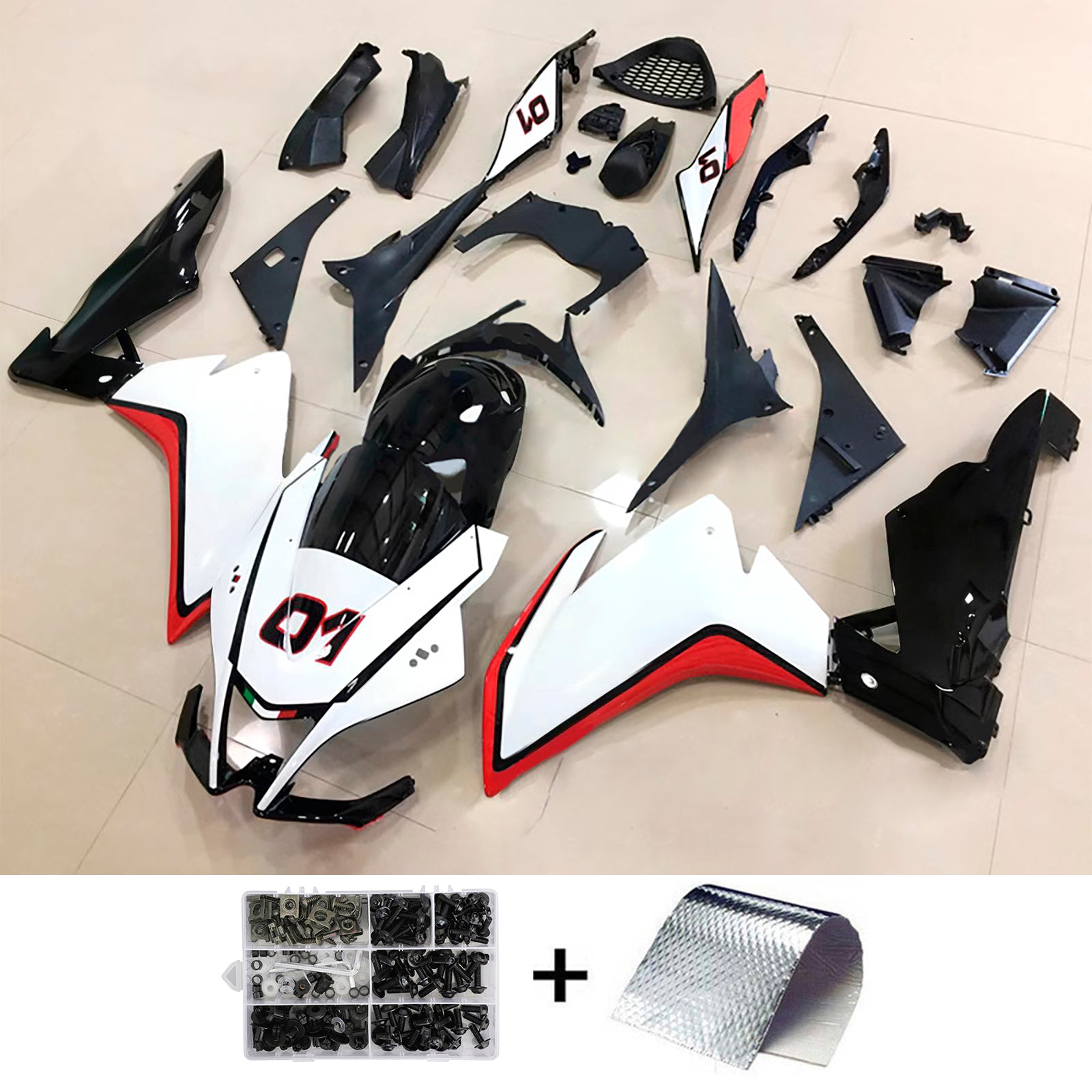 Kit de carénage d'injection Aprilia RSV4 1000 2009-2015 Carrosserie Plastique ABS