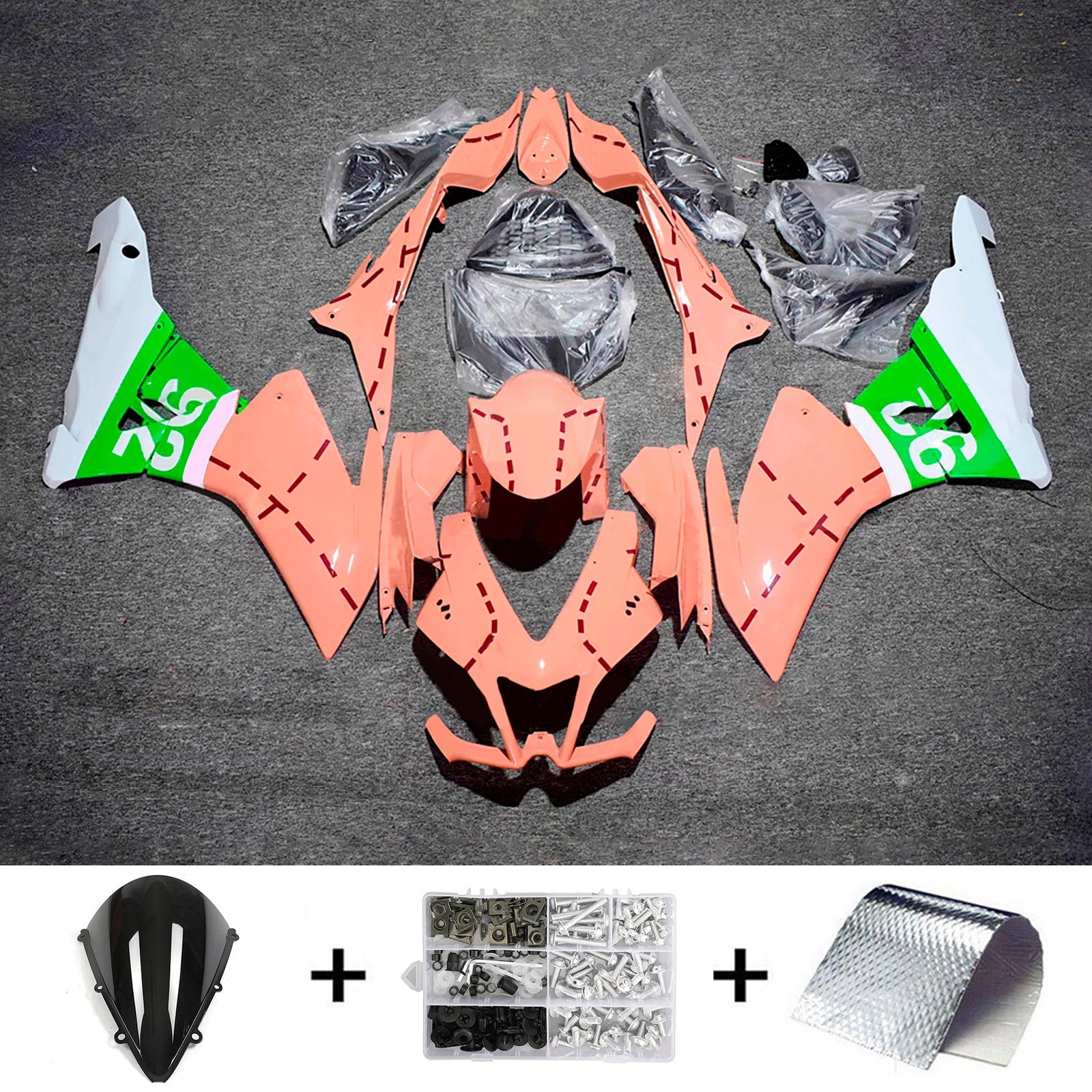Kit de carénage d'injection Aprilia RSV4 1000 2009-2015 Carrosserie Plastique ABS